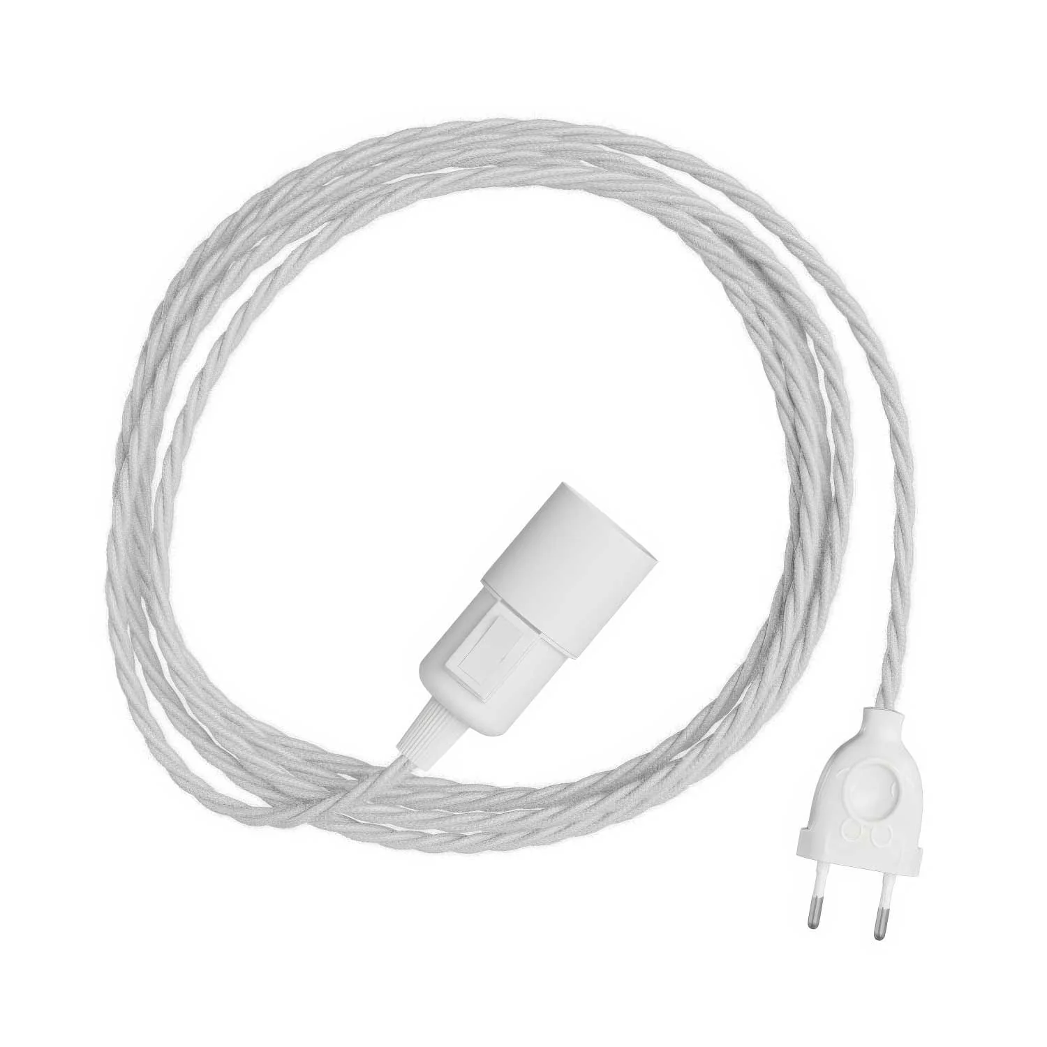 Snake Twisted – Plug-in-Lampe mit geflochtenem Textilkabel TC01