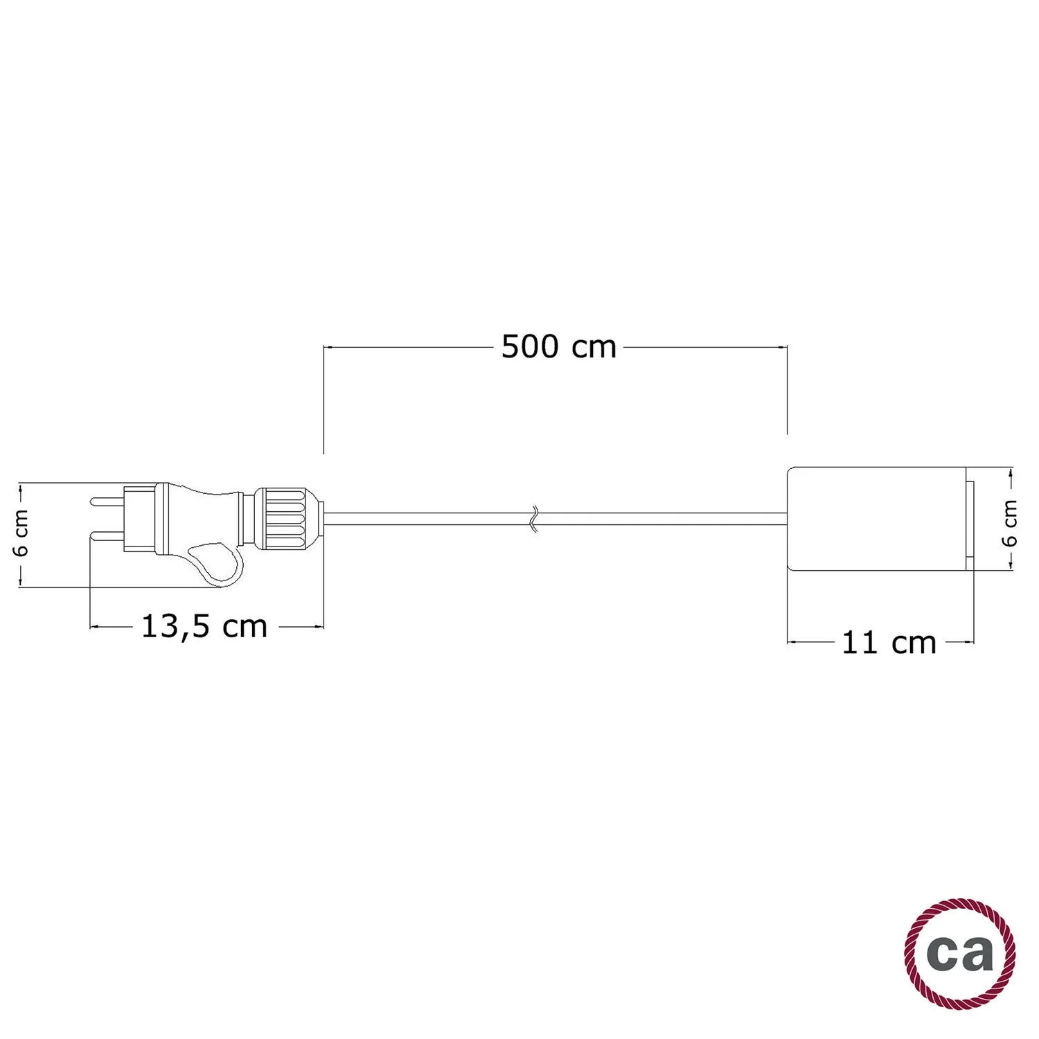 Snake Modulair Elegant, tragbare Außenleuchte, 5 m Textilkabel, IP65-Fassung und Stecker – Schwarz - Image 4
