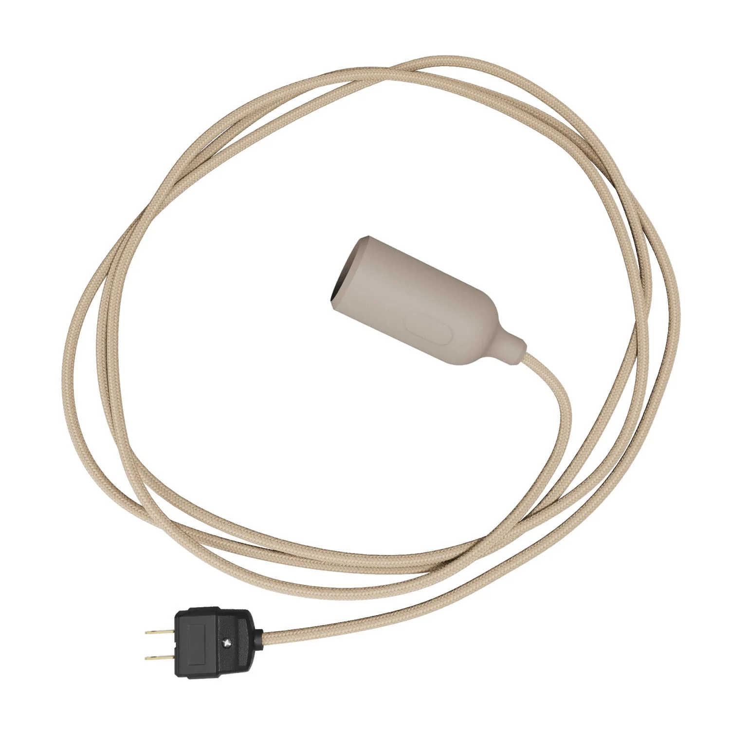 Snake – Silikonlampe mit Schalter und Stecker Wüstensandbraun