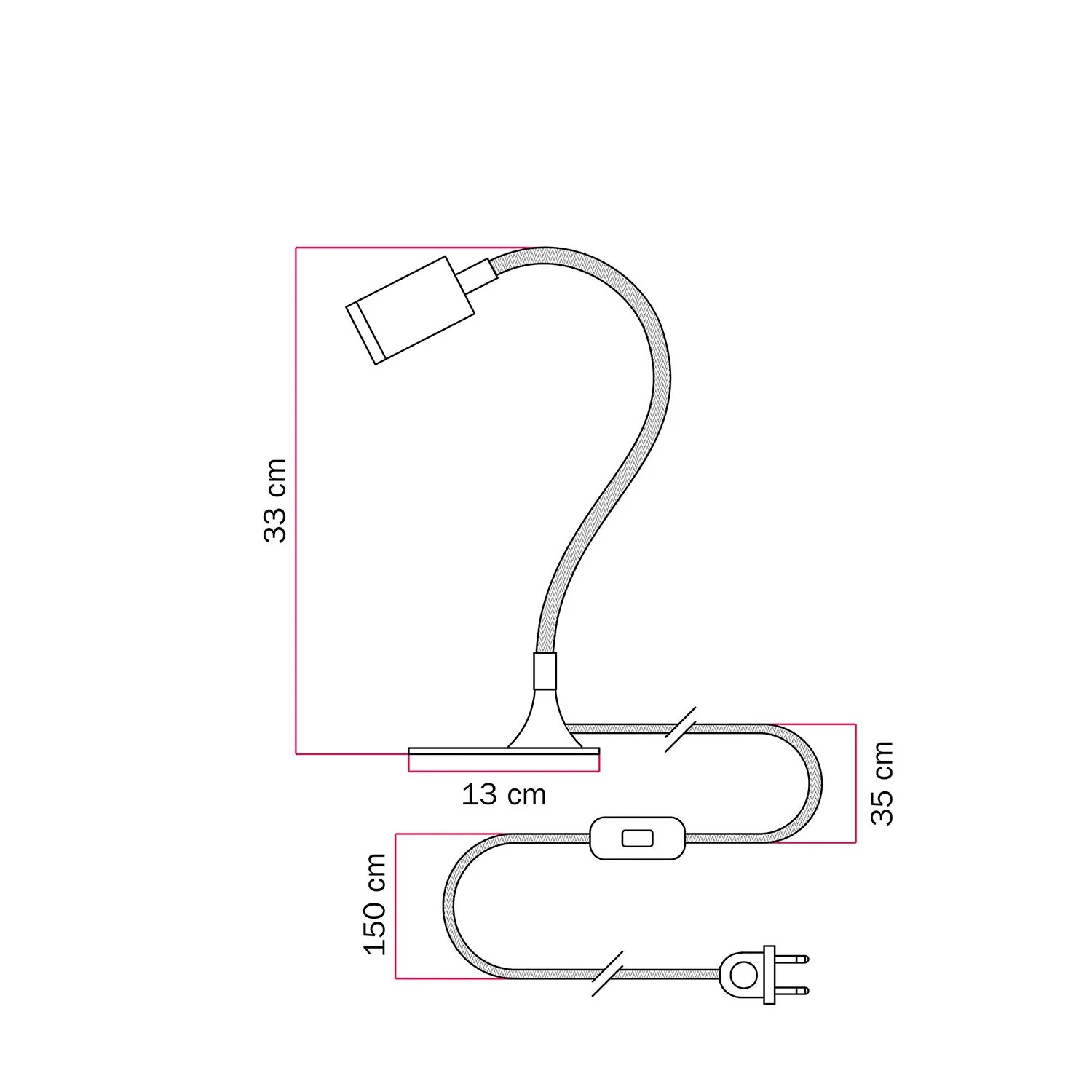 MAG-Y Schreibtischlampe mit Flex, ovalem Metallfuß und Spotlicht – Mattweiß - Image 6