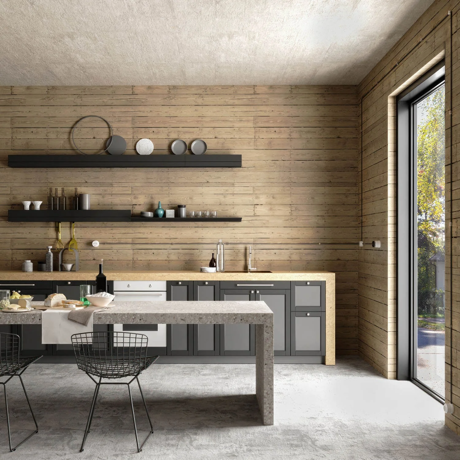 Schuko-Steckdose aus Porzellan zur Wandmontage – Schwarz - Image 5
