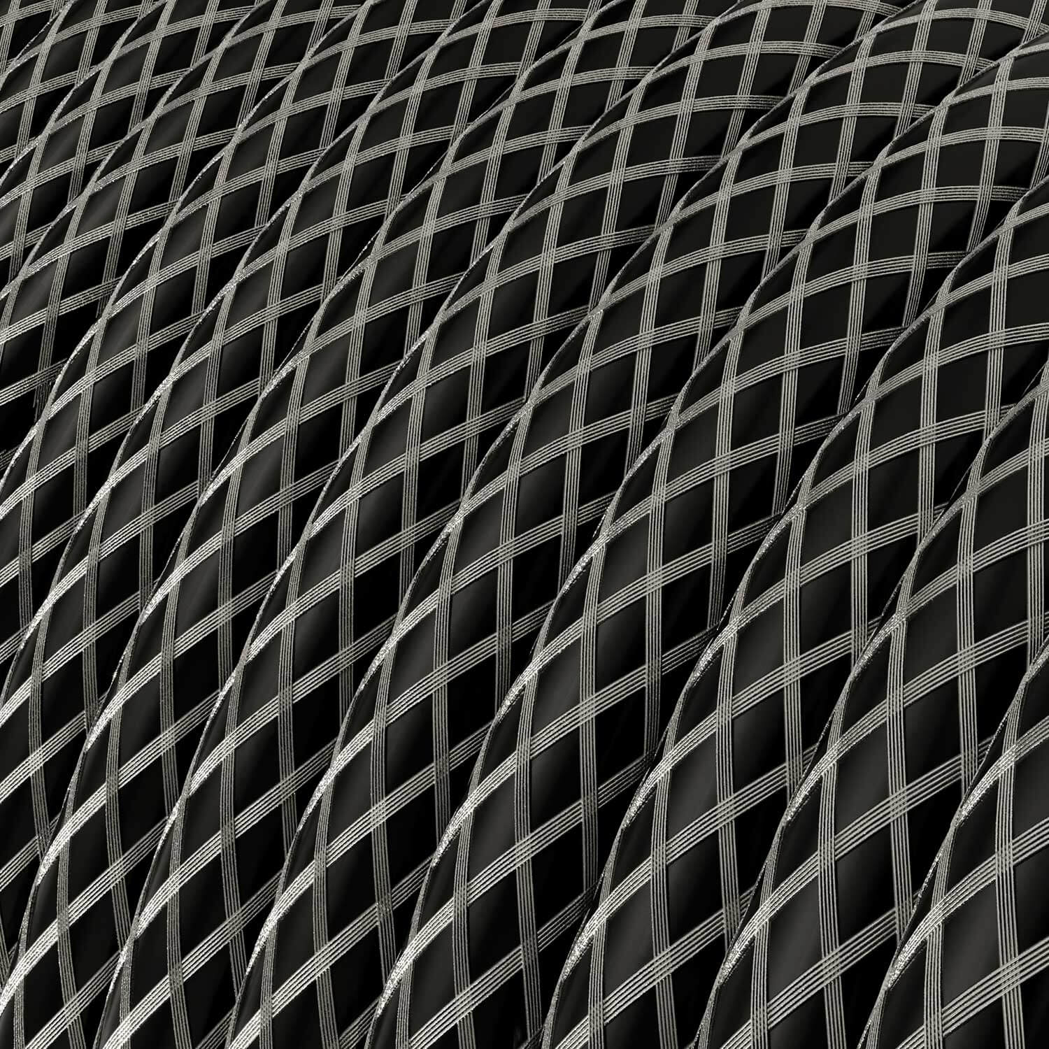 Schwarzes Stromkabel mit Ummantelung aus verzinntem Kupfergeflecht – Das Original Creative Cables, für deine Lichtprojekte – RR01 - Image 2