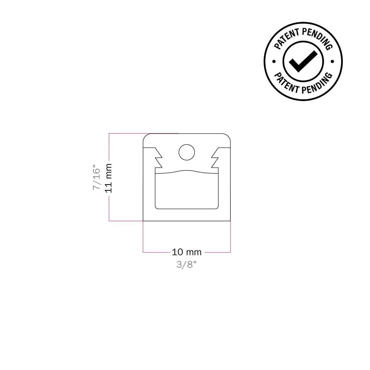 Set 4 Cube Clip Transparent – Mini Deckenpin für Textilkabel - Image 10