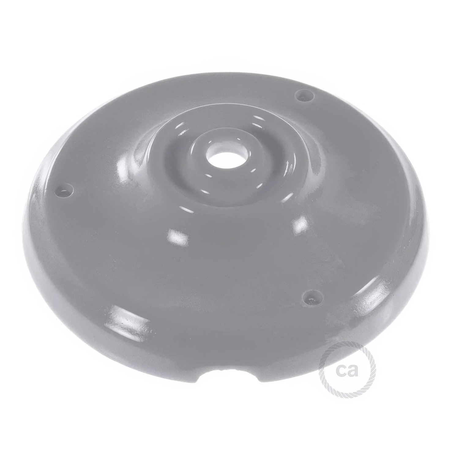 Rosetten-Kit aus Porzellan – Grau - Image 2