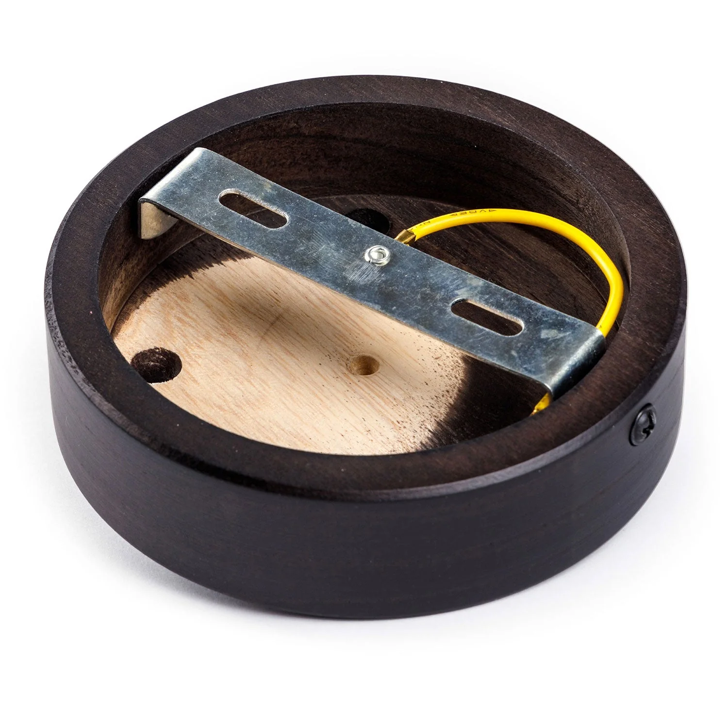 Zylindrisches Rosetten-Kit aus Holz mit 4 Löchern – Wengé-Effekt - Image 4