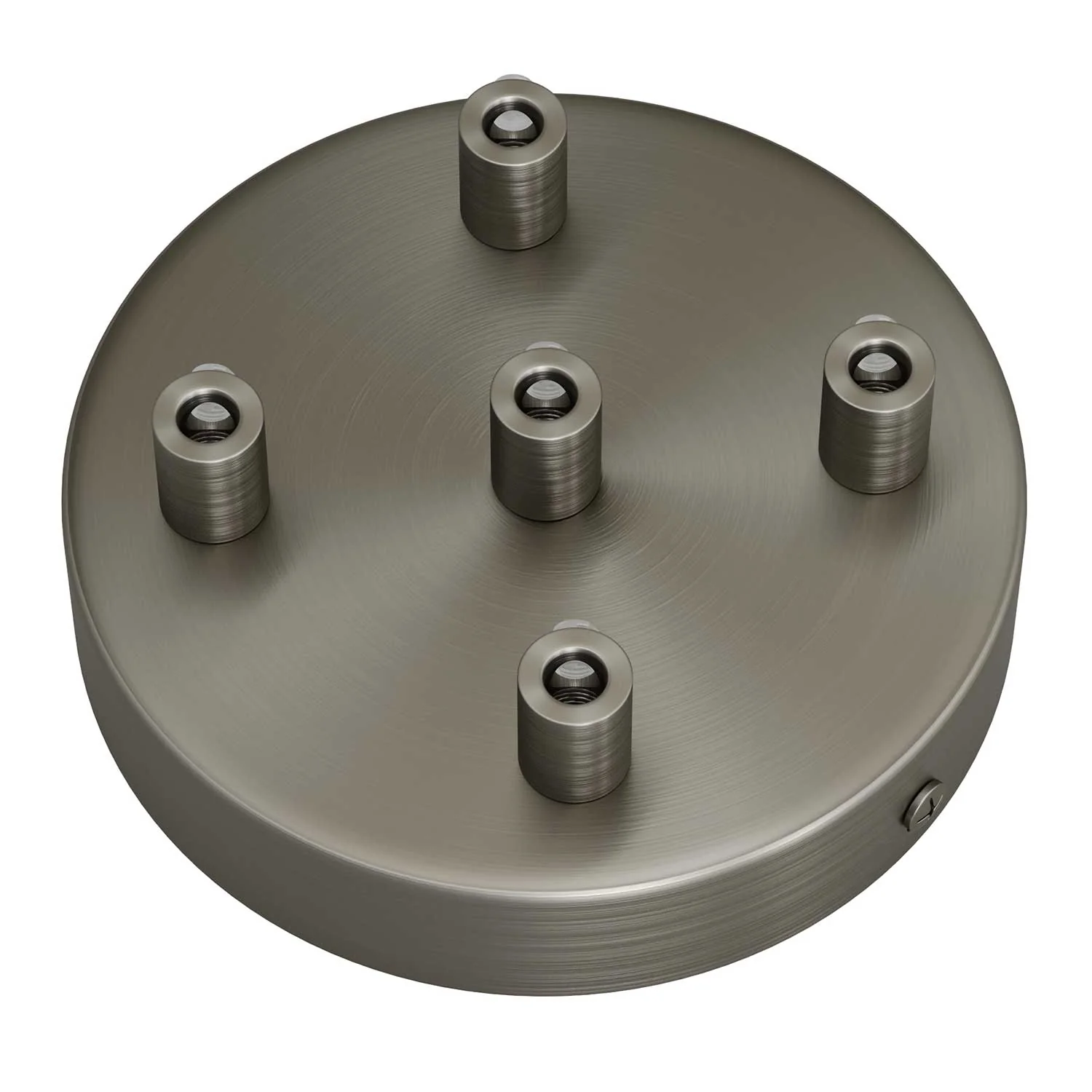 Zylindrisches Lampenbaldachin-Set aus Metall mit 5 Löchern – Satin-Titan - Image 6