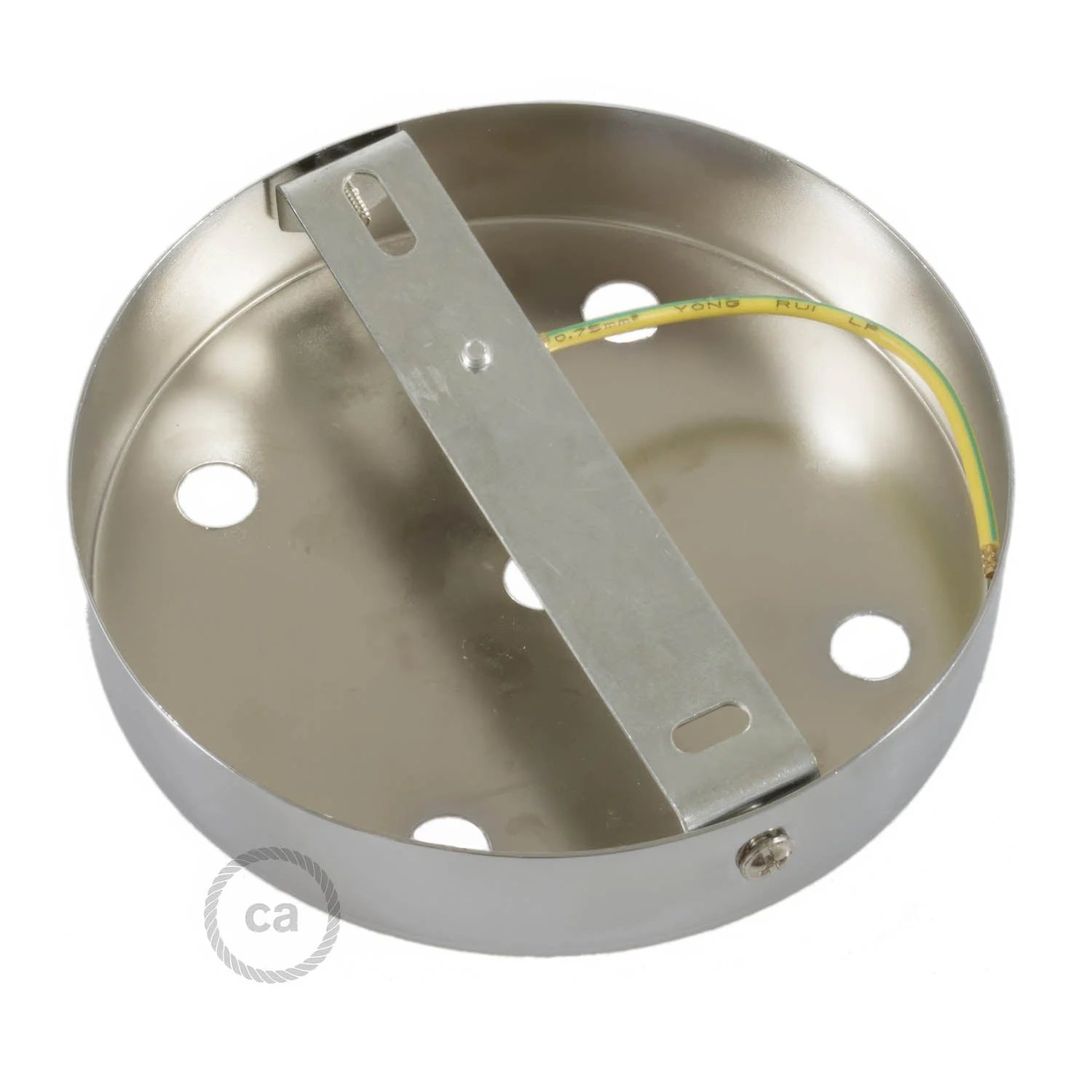 Zylindrisches Lampenbaldachin-Set aus Metall mit 5 Löchern – Satin-Titan - Image 8