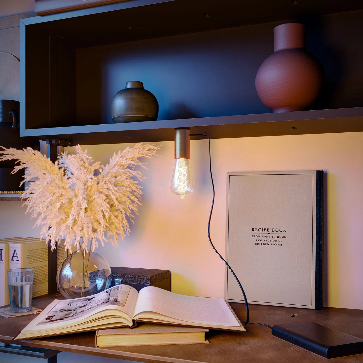 SI! Tragbare Lampe 5V mit ST64-Leuchtmittel – Satiniertes Kupfer - Image 3