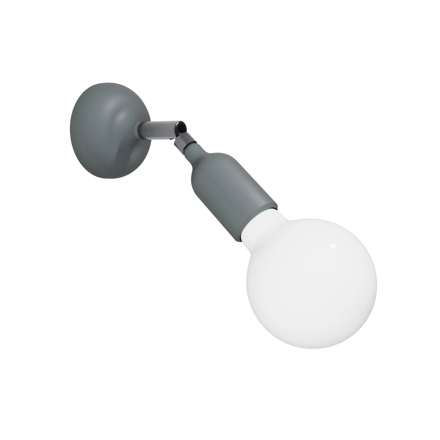Fermaluce Lampe aus Silikon mit Gelenk – Grau