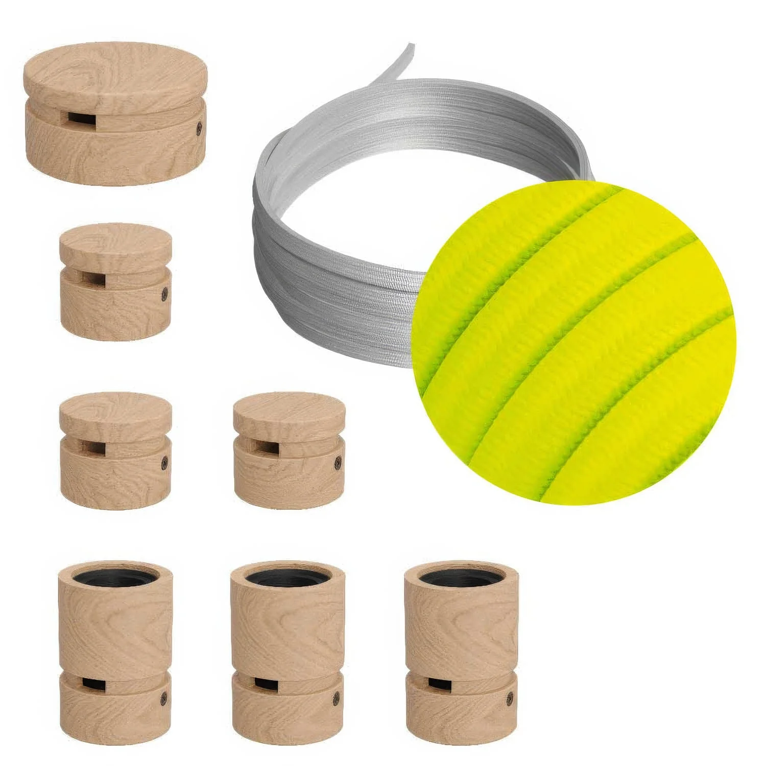 Filé Linear Kit-System – mit 5 m CF10-Kabel für Lichterketten und 7 Holzelementen für den Innenbereich