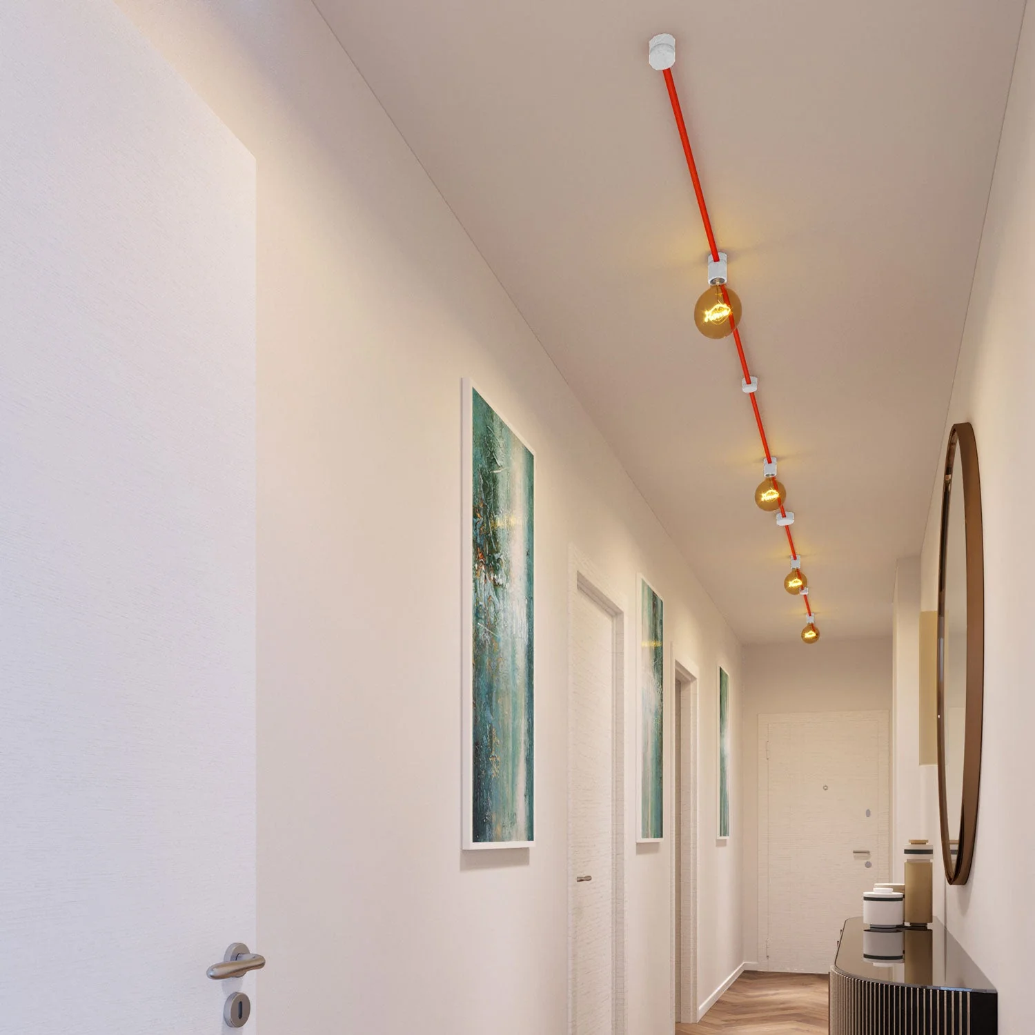 Filé Symmetric Kit-System – mit CF15-Kabel (5 m) für Lichterkette und 9 lackierten Holzteilen für Innenräume - Image 2
