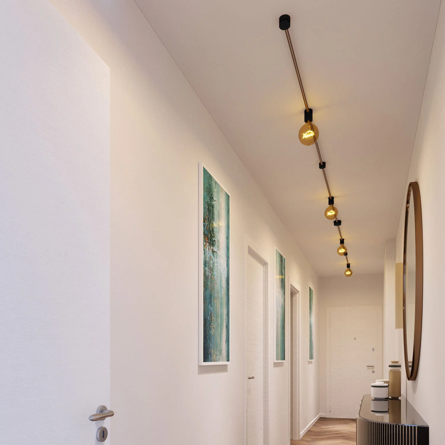 Filé Symmetric Kit System - mit CM27-Kabel 5 m für Lichterkette und 9 schwarz lackierten Holzteilen für den Innenbereich - Image 2