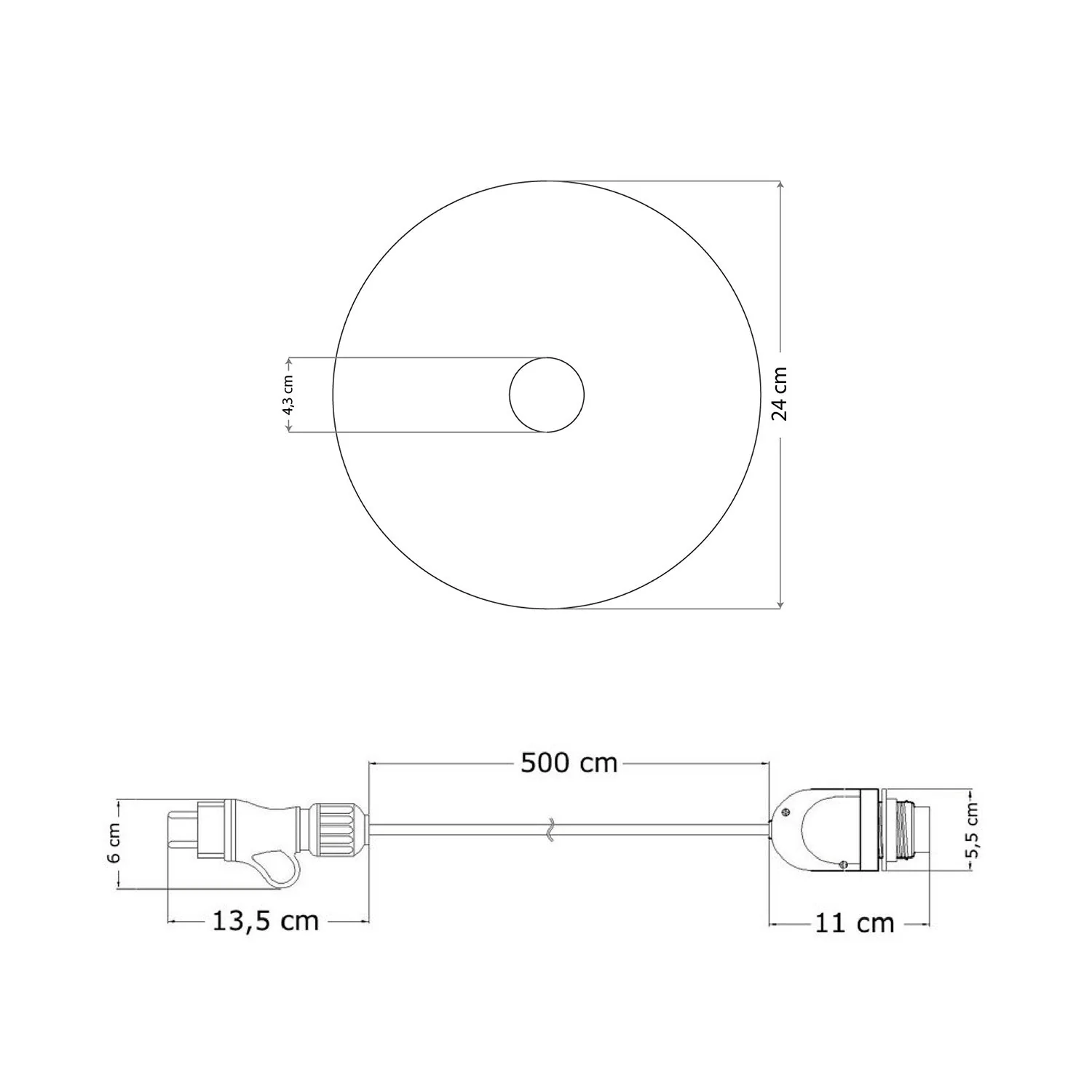 Snake Eiva mit Mini-Flachschirm Ellepì 'Maioliche' Rot und Grün, tragbare IP65-Lampe für den Außenbereich mit Stecker - Image 5