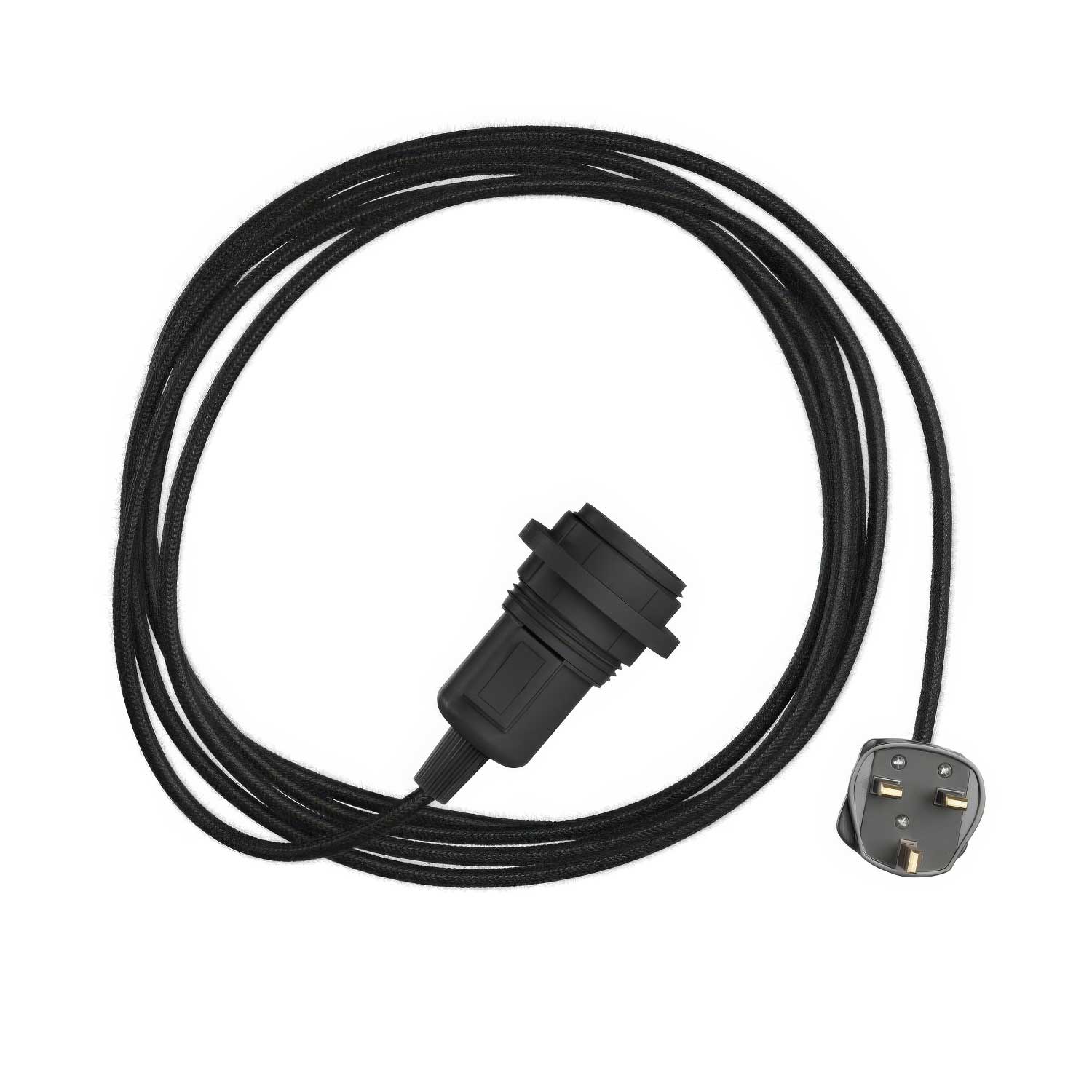 Snake für Lampenschirm – Plug-in-Lampe mit farbigem RC04-Stoffkabel und UK-Stecker