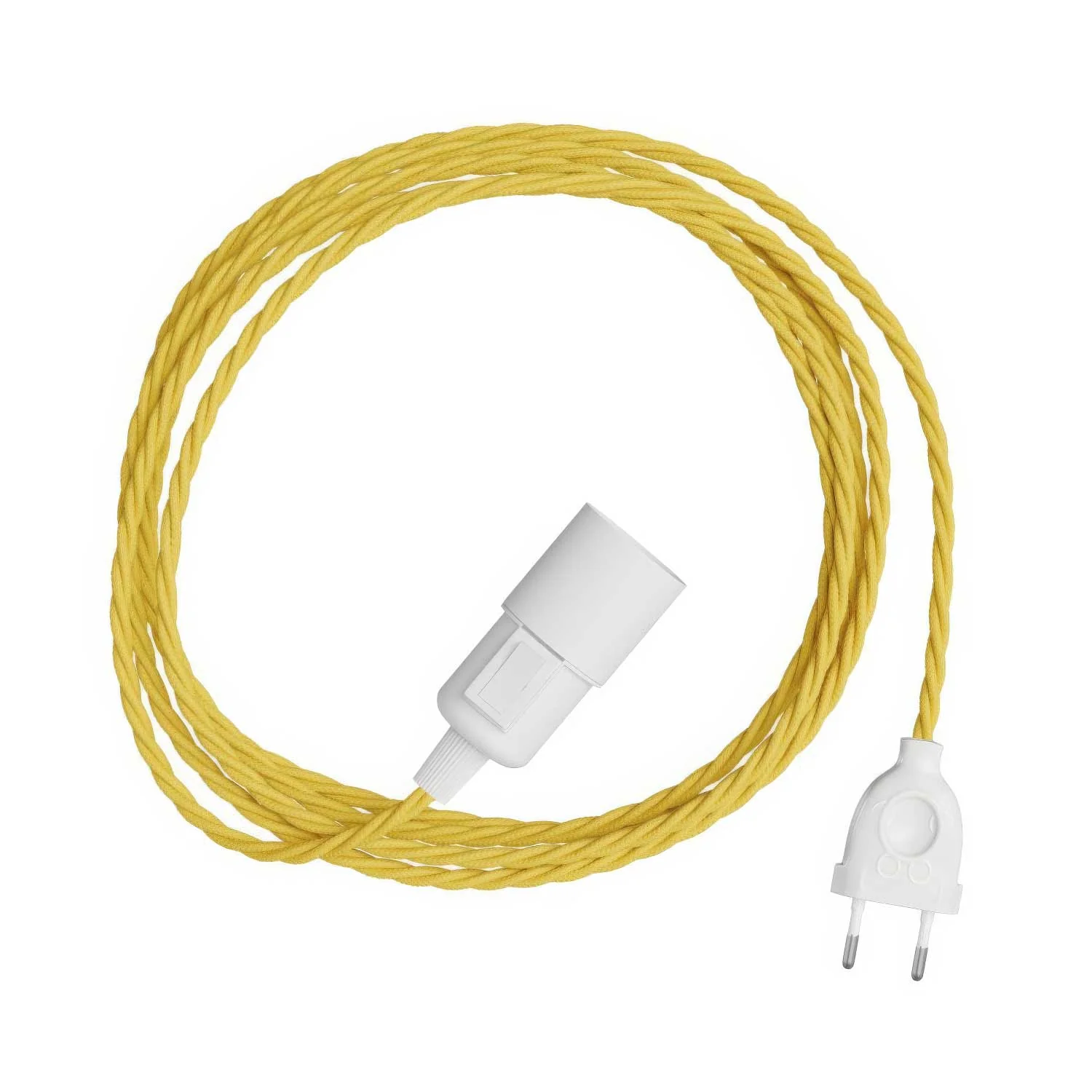 Snake Twisted – Plug-in-Lampe mit geflochtenem Textilkabel TM10