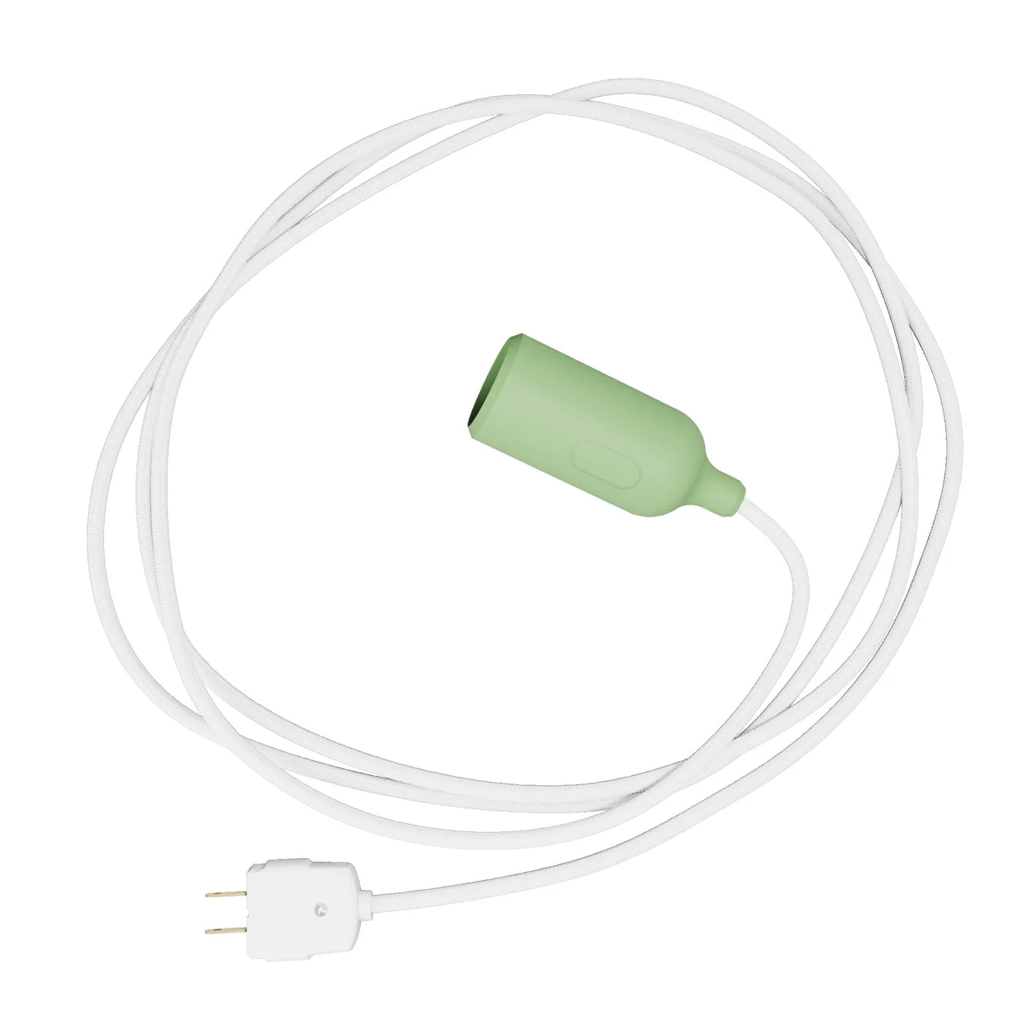 Snake – Silikonlampe mit Schalter und Stecker Meadow Green