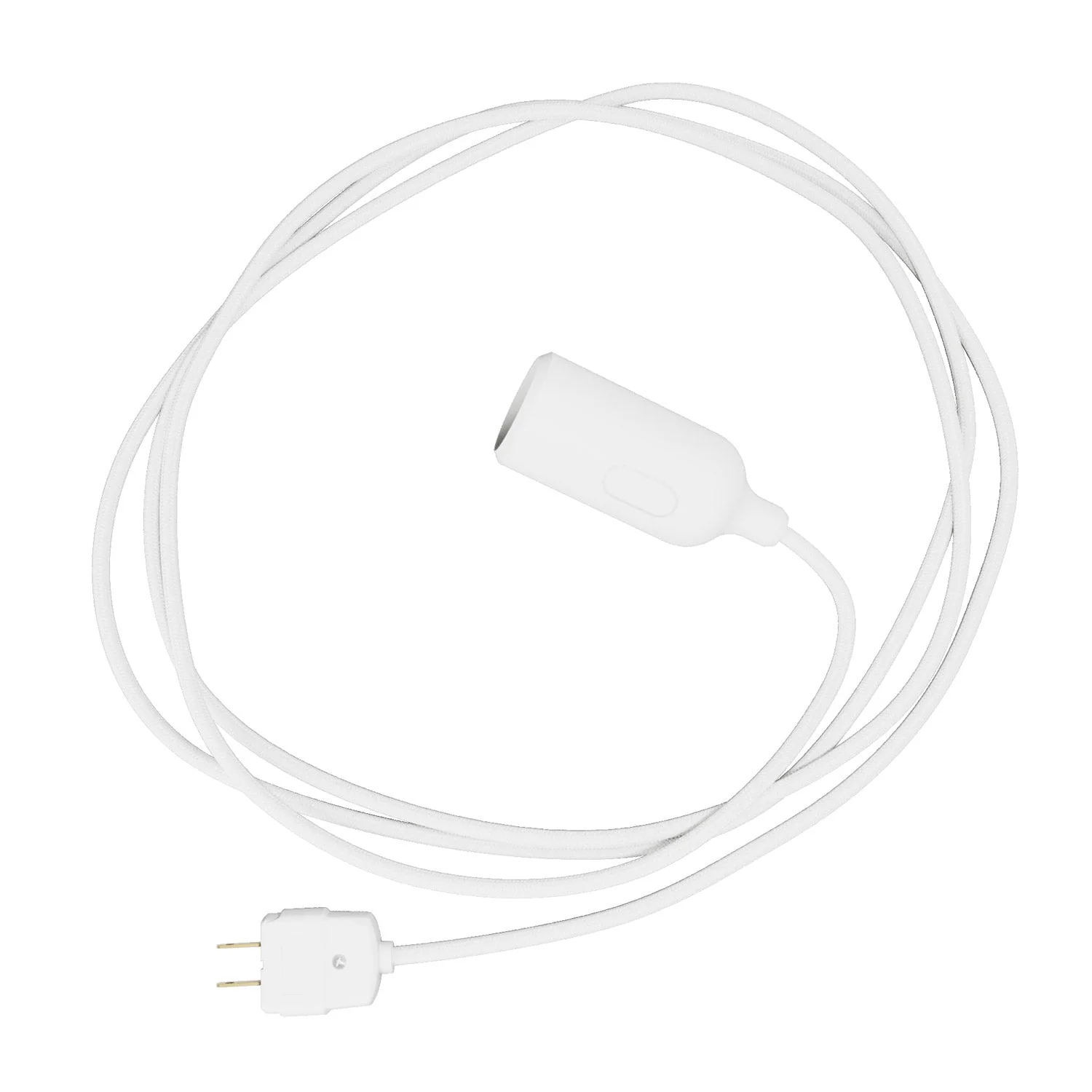 Snake – Silikonlampe mit Schalter und Stecker Weiß