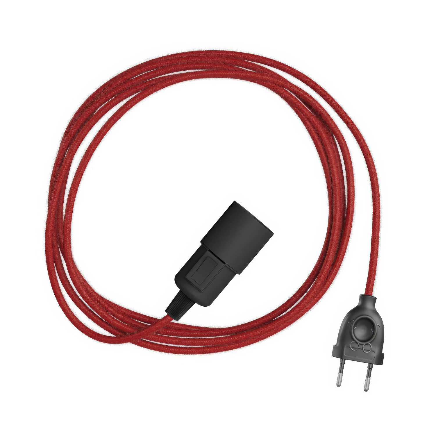 Snake – Plug-in-Lampe mit farbigem Textilkabel RC35