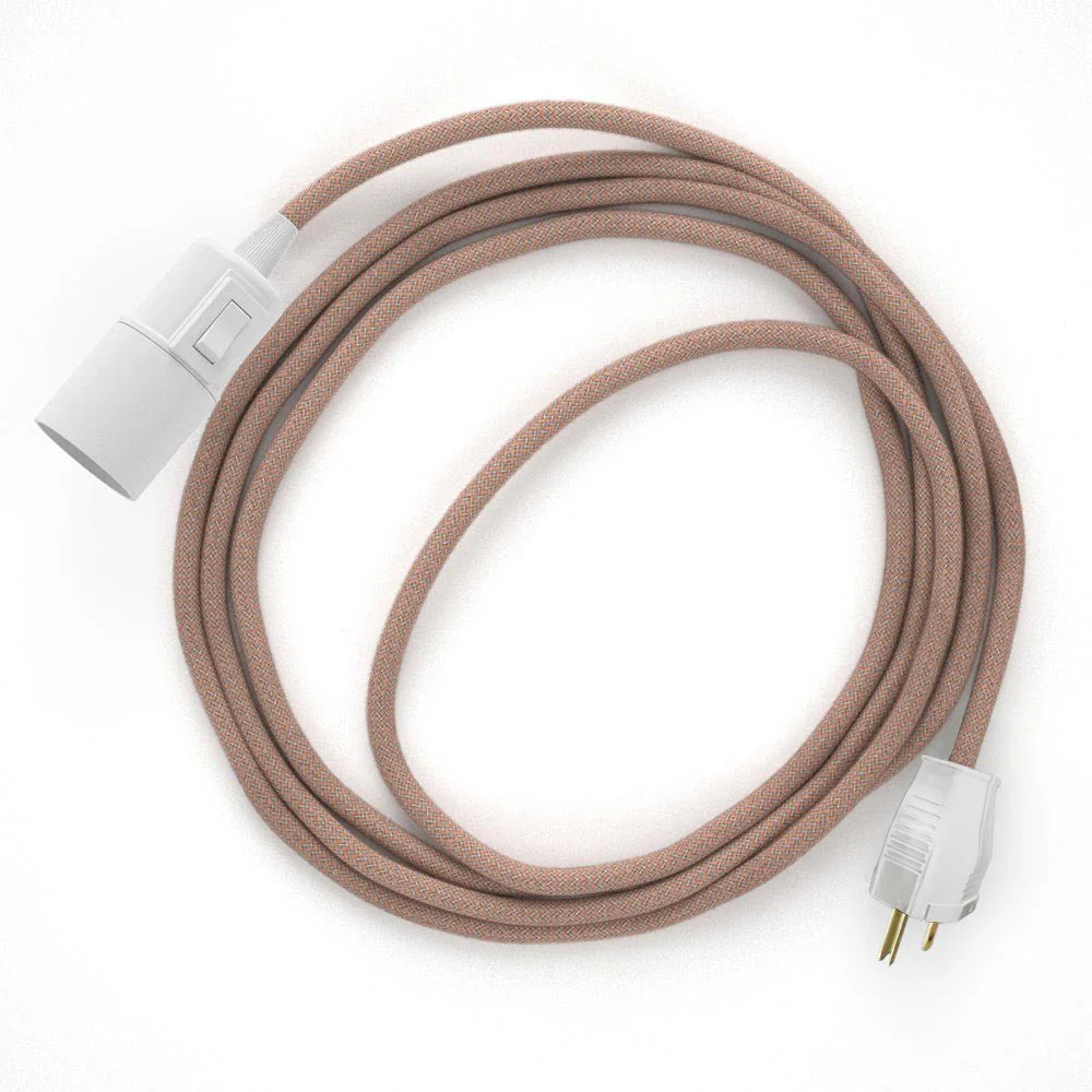Snake – Plug-in-Lampe mit Zig-Zag Stoffkabel – RD71