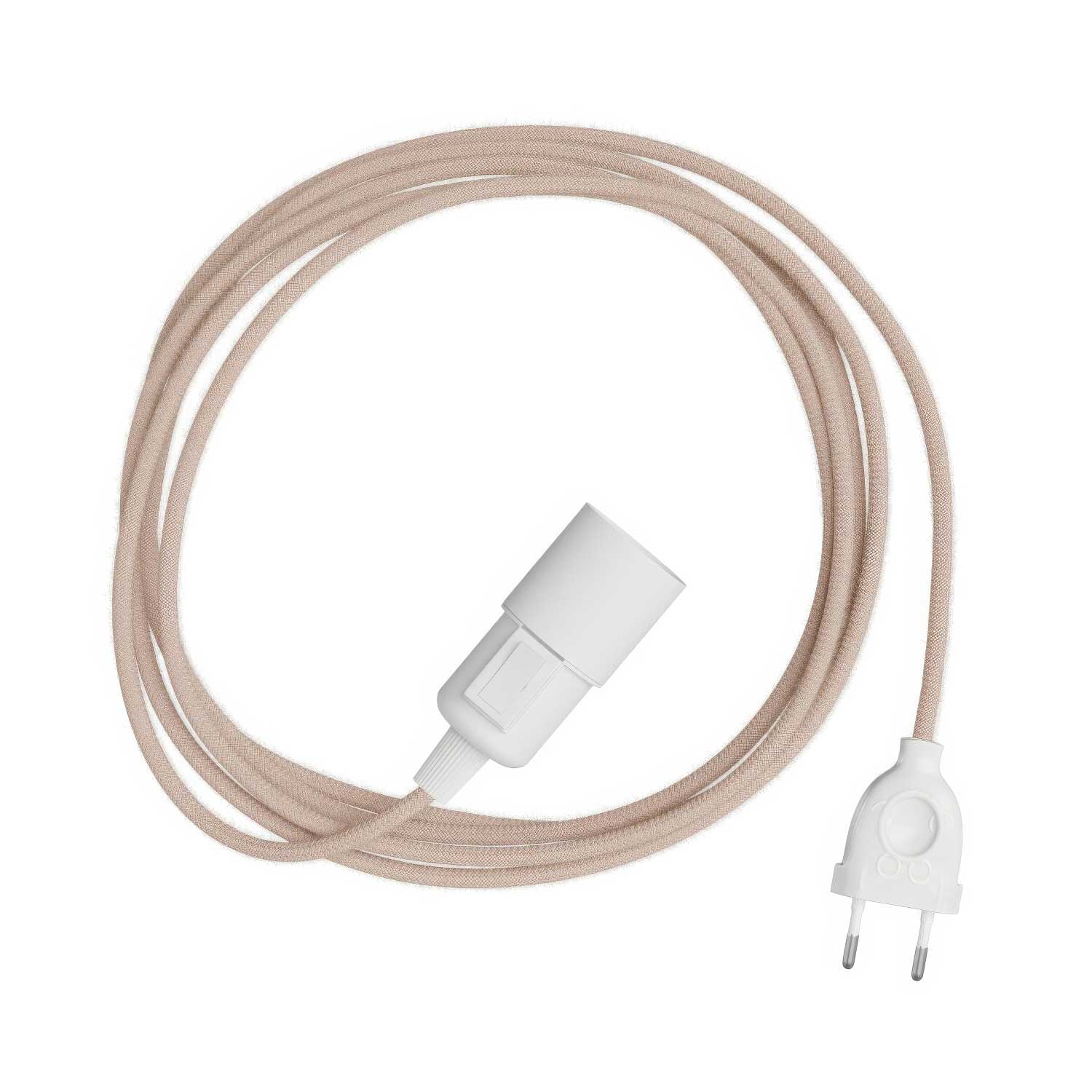 Snake Zig-Zag – Plug-in-Lampe mit Textilkabel in Zig-Zag-Optik RD71