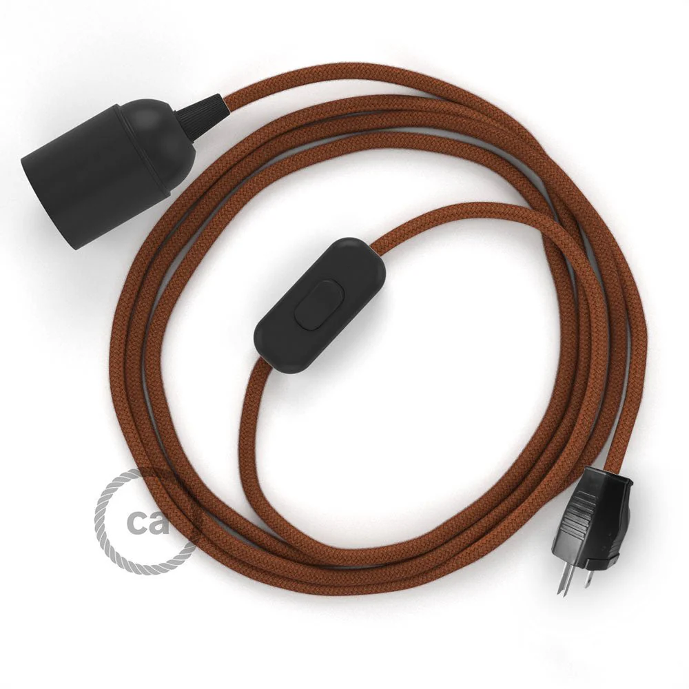 SnakeBis – Verkabelung mit farbigem Stoffkabel und Fassung – RC23