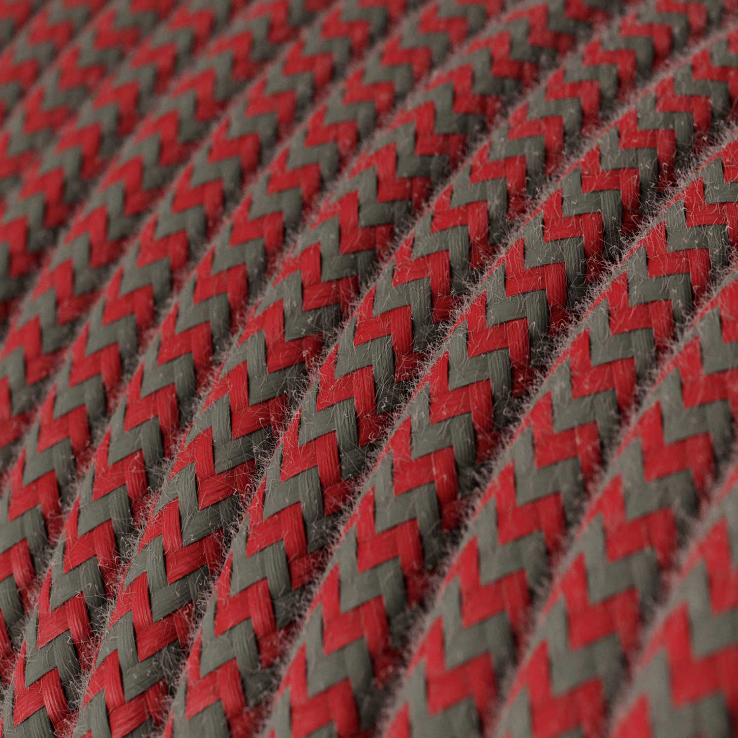 SnakeBis Zickzack für Lampenschirm – Verkabelung mit Lampenfassung und Stoffkabel im Zickzack-Look RZ28 - Image 2
