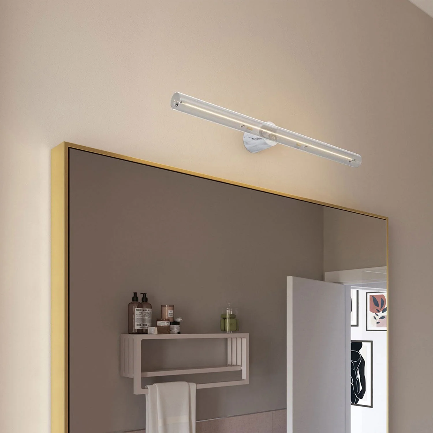 esse14 Wand- oder Deckenfassung mit S14d Sockel – Wasserdicht IP44 – Effekt Weißer Marmor - Image 5