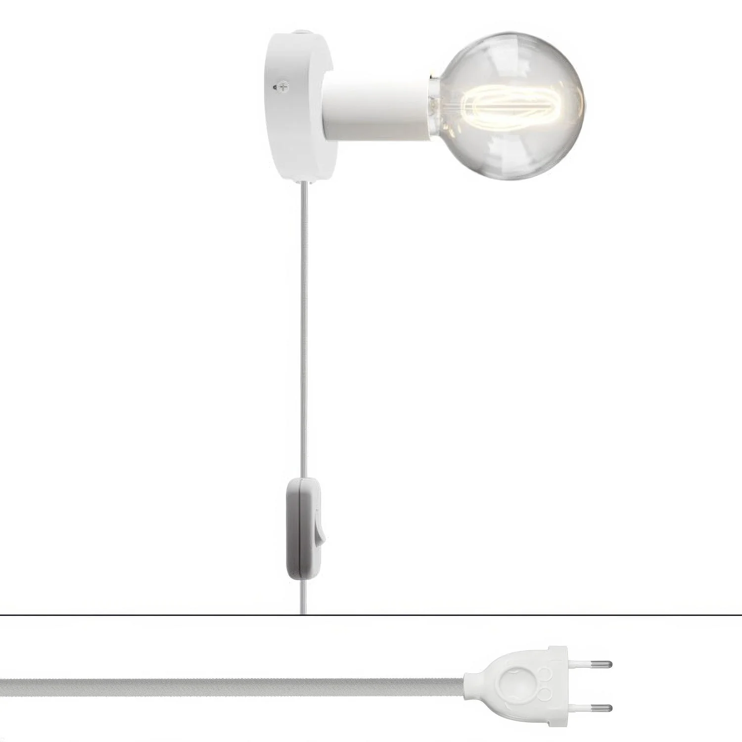 Spostaluce Lampe aus Metall - Weiß