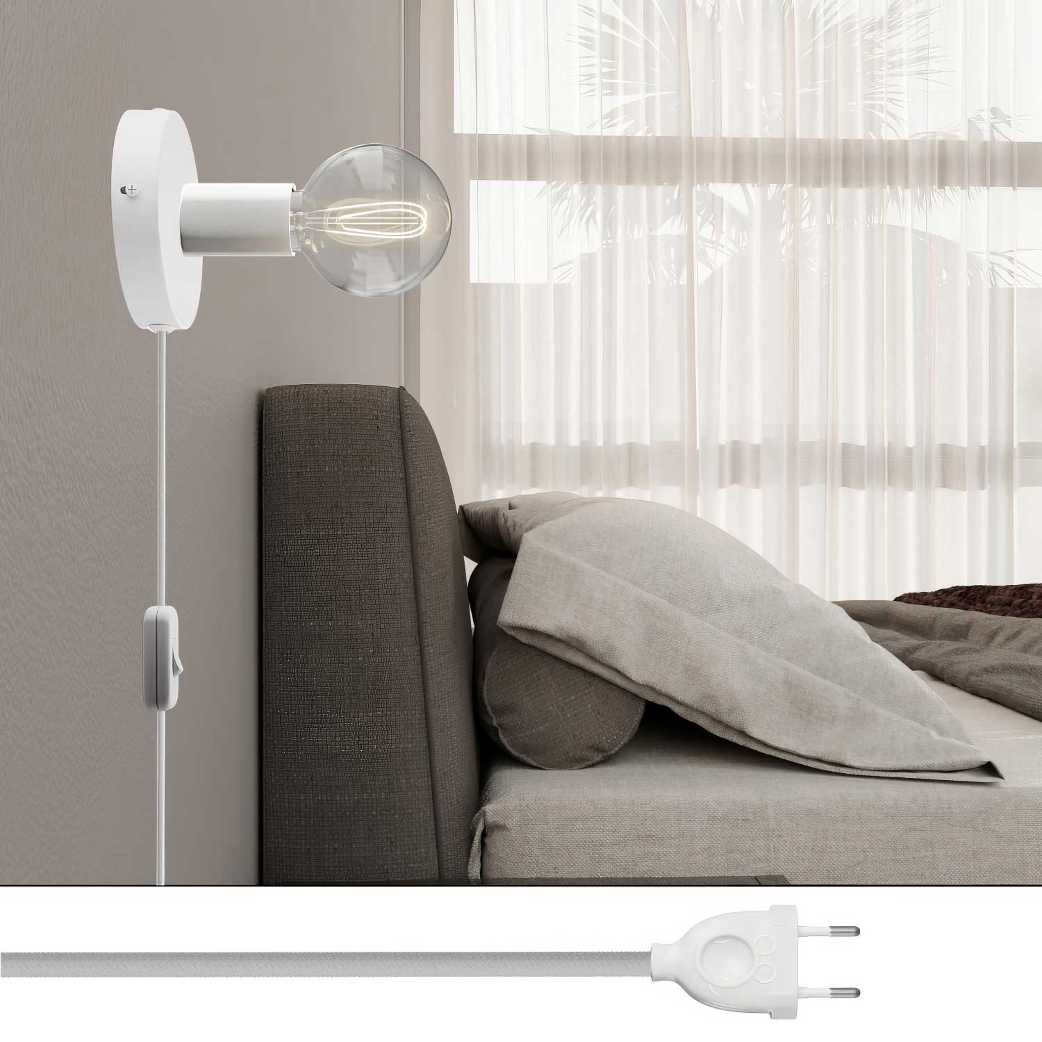 Spostaluce Lampe aus Metall - Weiß - Image 2