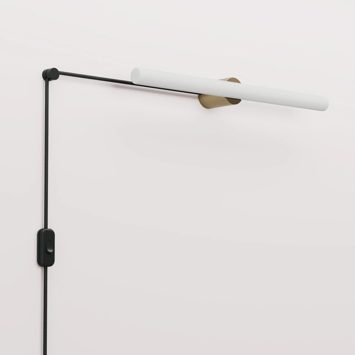 Spostaluce Plug-in-Lampe mit Metall-Finish und S14d LED-Linearglühbirne – Gebürstete Bronze - Image 3