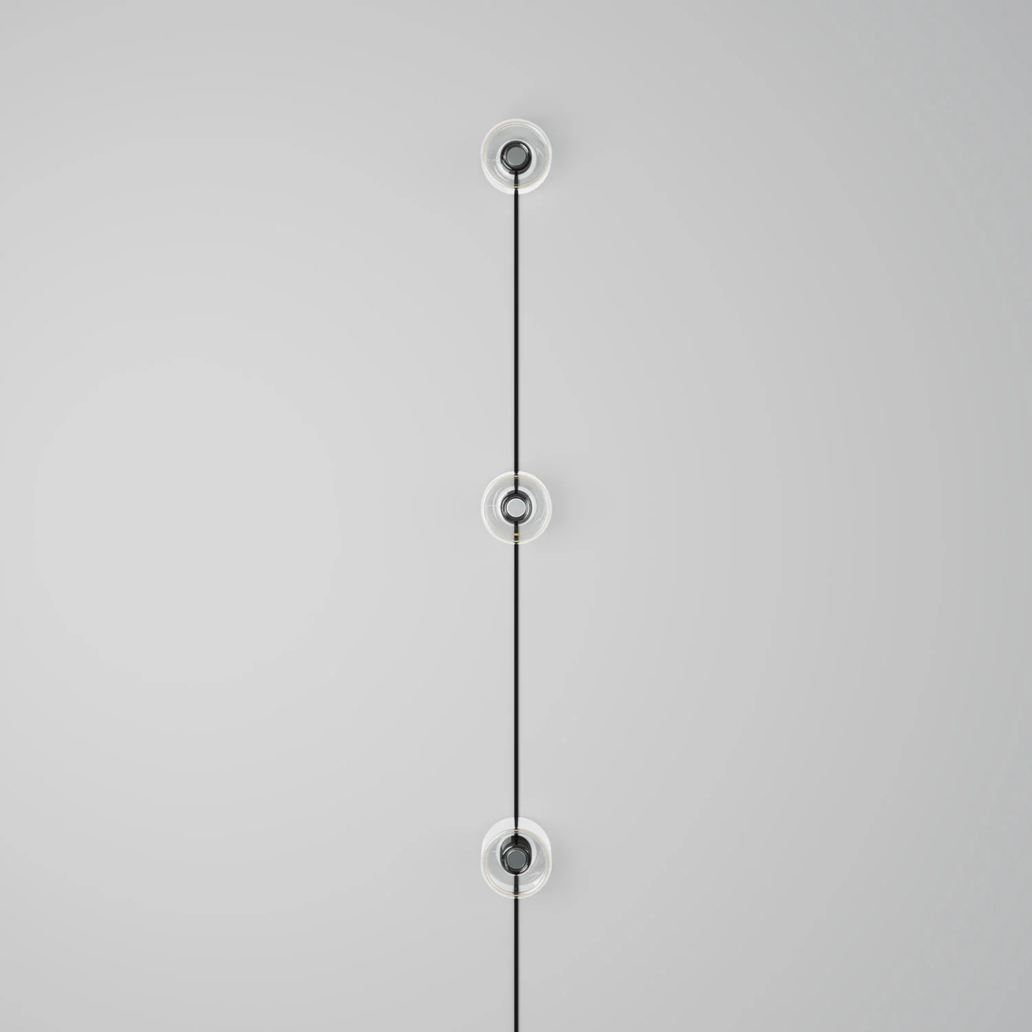 Spostaluce Wandleuchte mit Stecker, 3 Ghost-Glühbirnen und schwarzem Kabel - Image 3