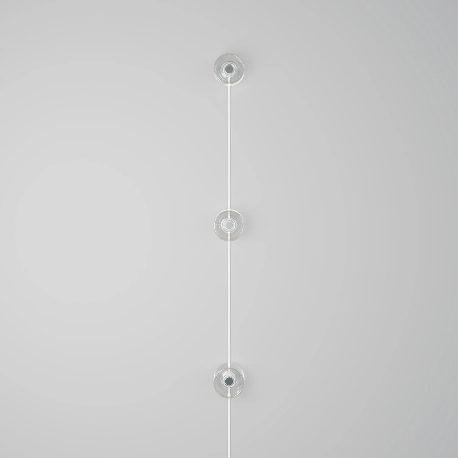 Spostaluce Wandleuchte mit Stecker, 3 Ghost-Glühbirnen und weißem Kabel - Image 3