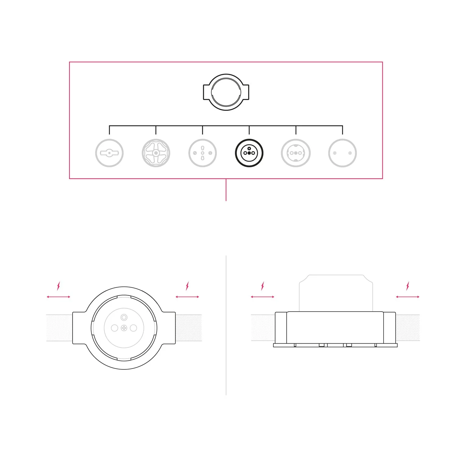 Kit Französische Steckdose und Porzellanunterteil für Creative-Tubes – Weiß - Image 21