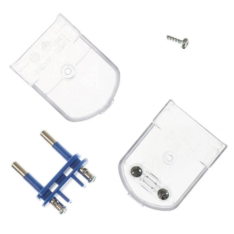 Stecker 2-polig 10A (klein) - IMQ - Made in Italy - Transparent - Image 2