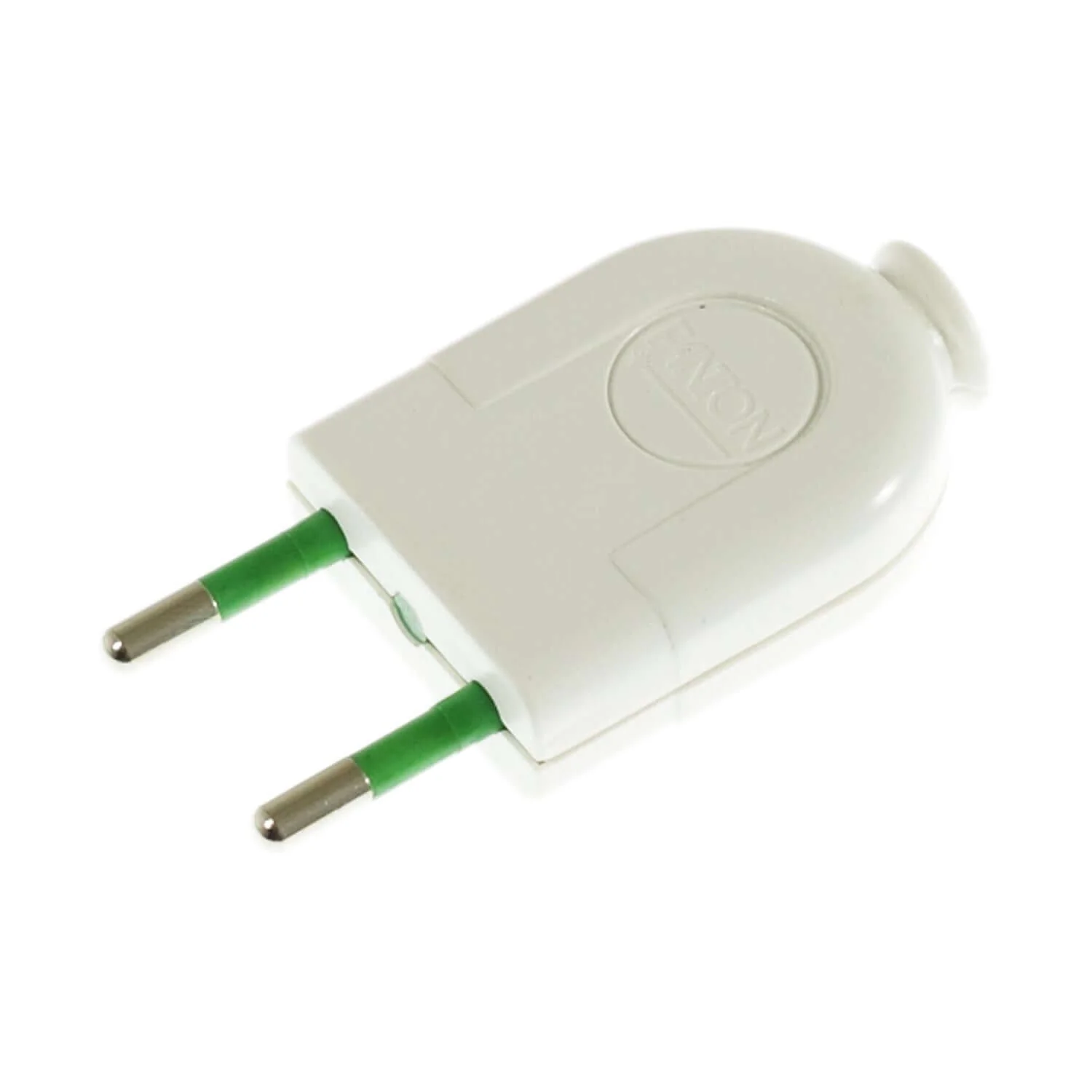 Stecker 2-polig 10A (klein) – IMQ – Made in Italy – Weiß