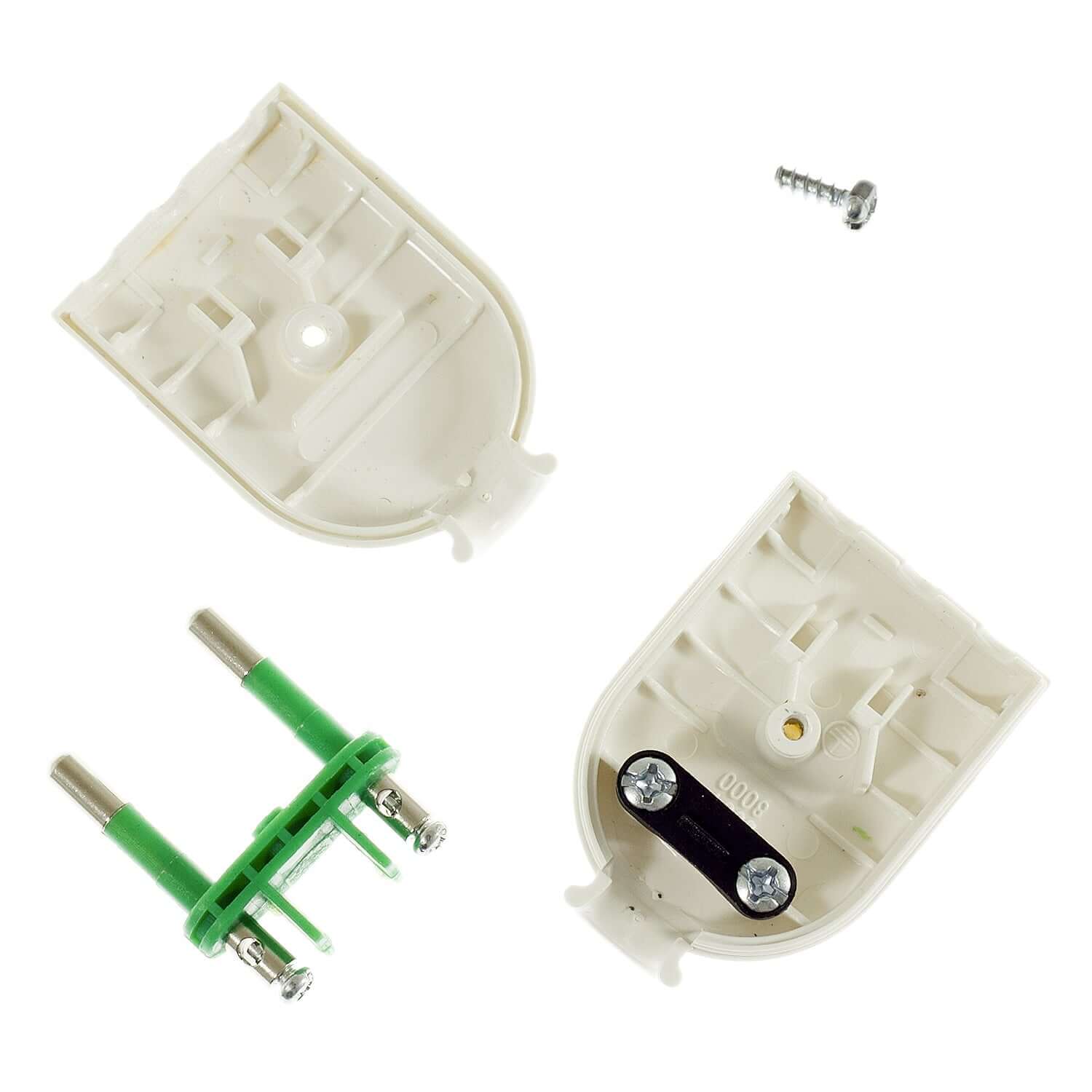 Stecker 2-polig 10A (klein) – IMQ – Made in Italy – Weiß - Image 2