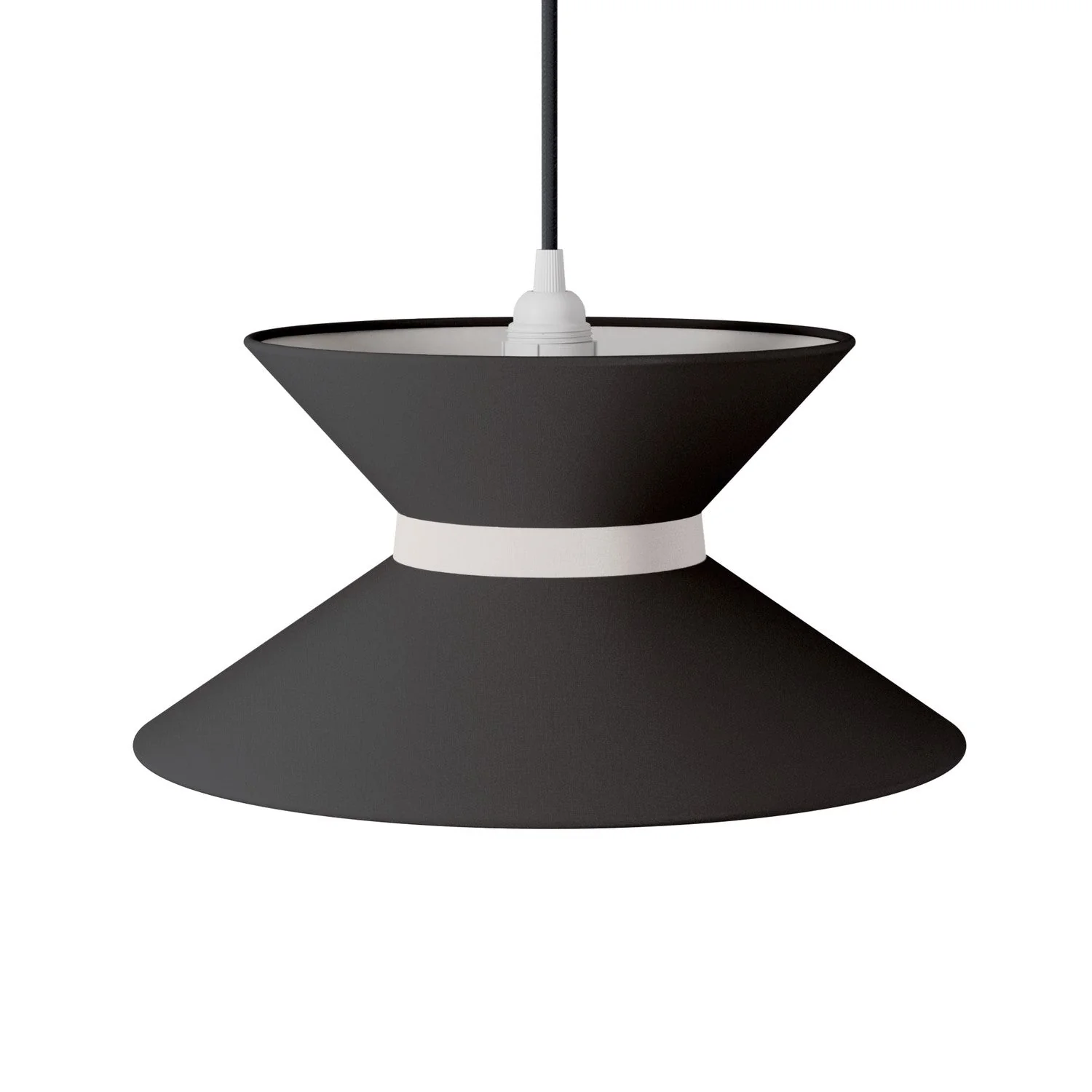 Stoffschirm Clessidra Teletta Antrazit – Made in Italy - Image 4