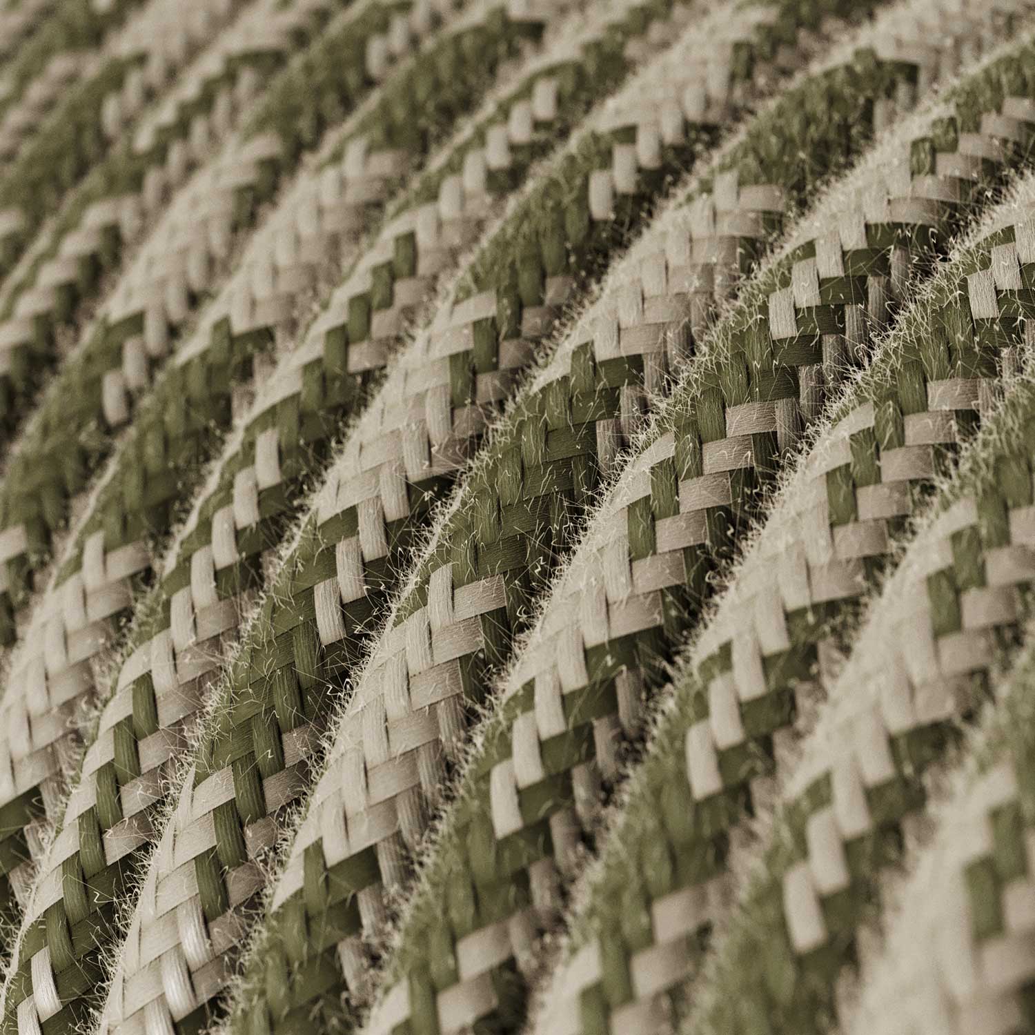 Textilkabel – Thymian & Elfenbein Baumwolle “Houndstooth” RP30 – UL-zertifiziert - Image 2