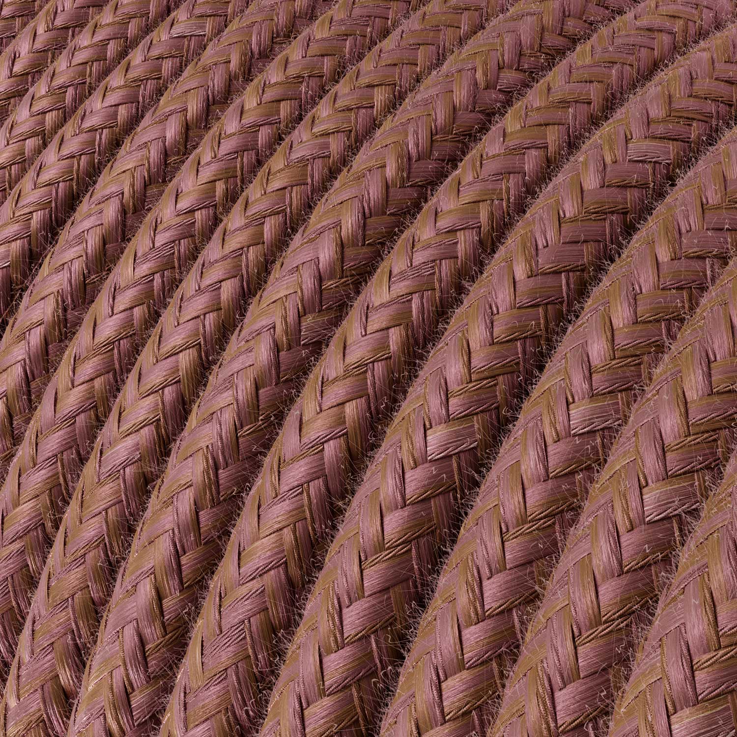 Textilkabel für Beleuchtung aus Baumwolle in Marsala – Das Original Creative Cables, für individualisierbare Lampen – RX11 - Image 2