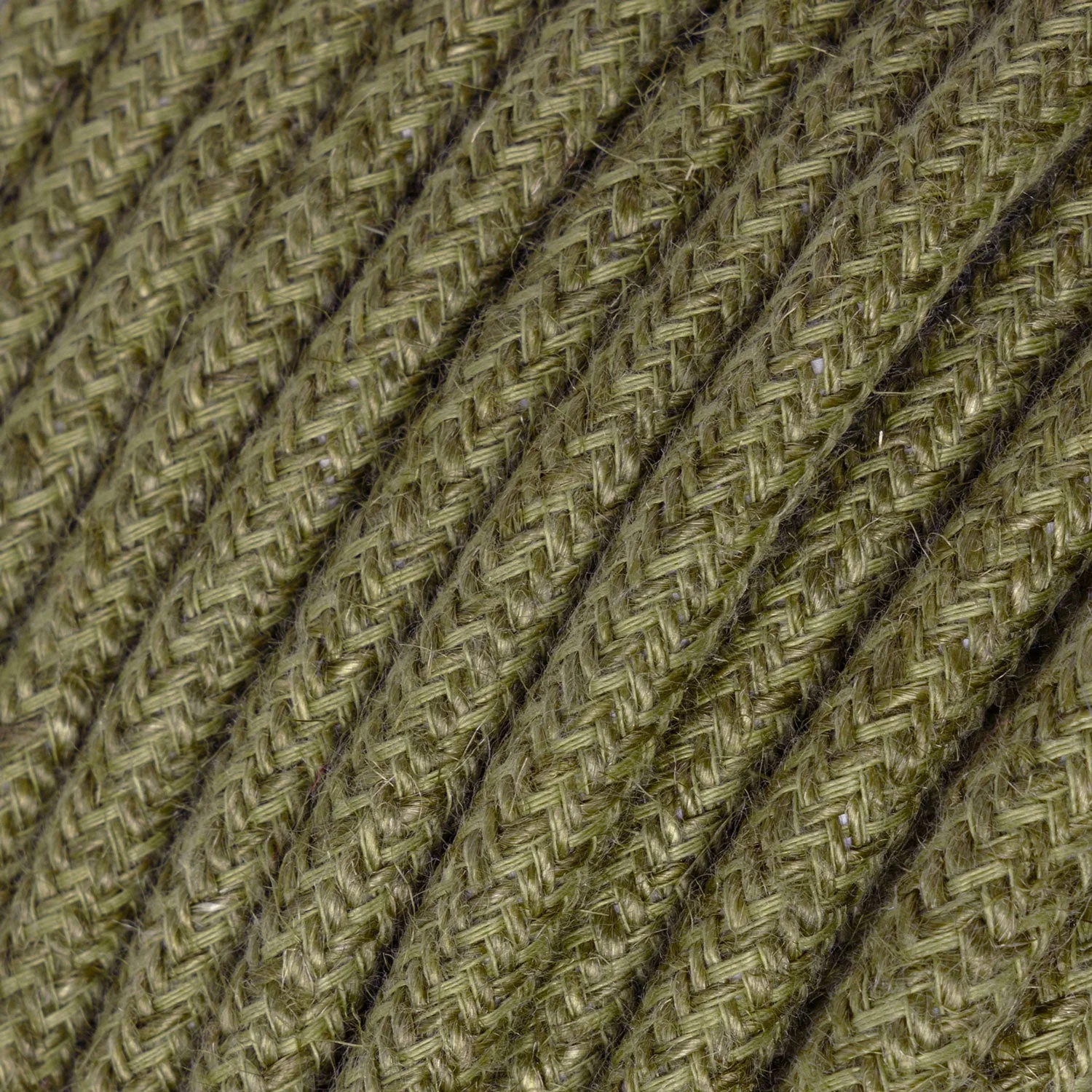 Stoffummanteltes Kabel – Jute Braun Bark RN26 – UL-zertifiziert - Image 2