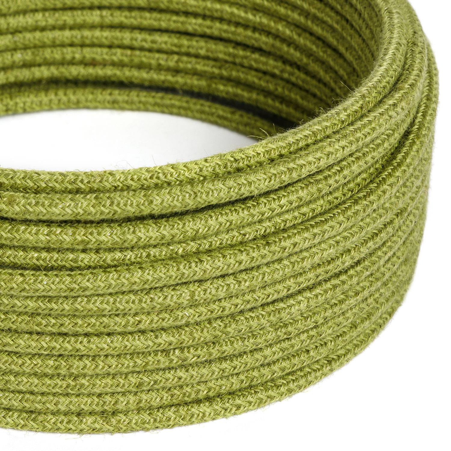 Textilkabel – Jute Green Hay RN23 – UL-zertifiziert