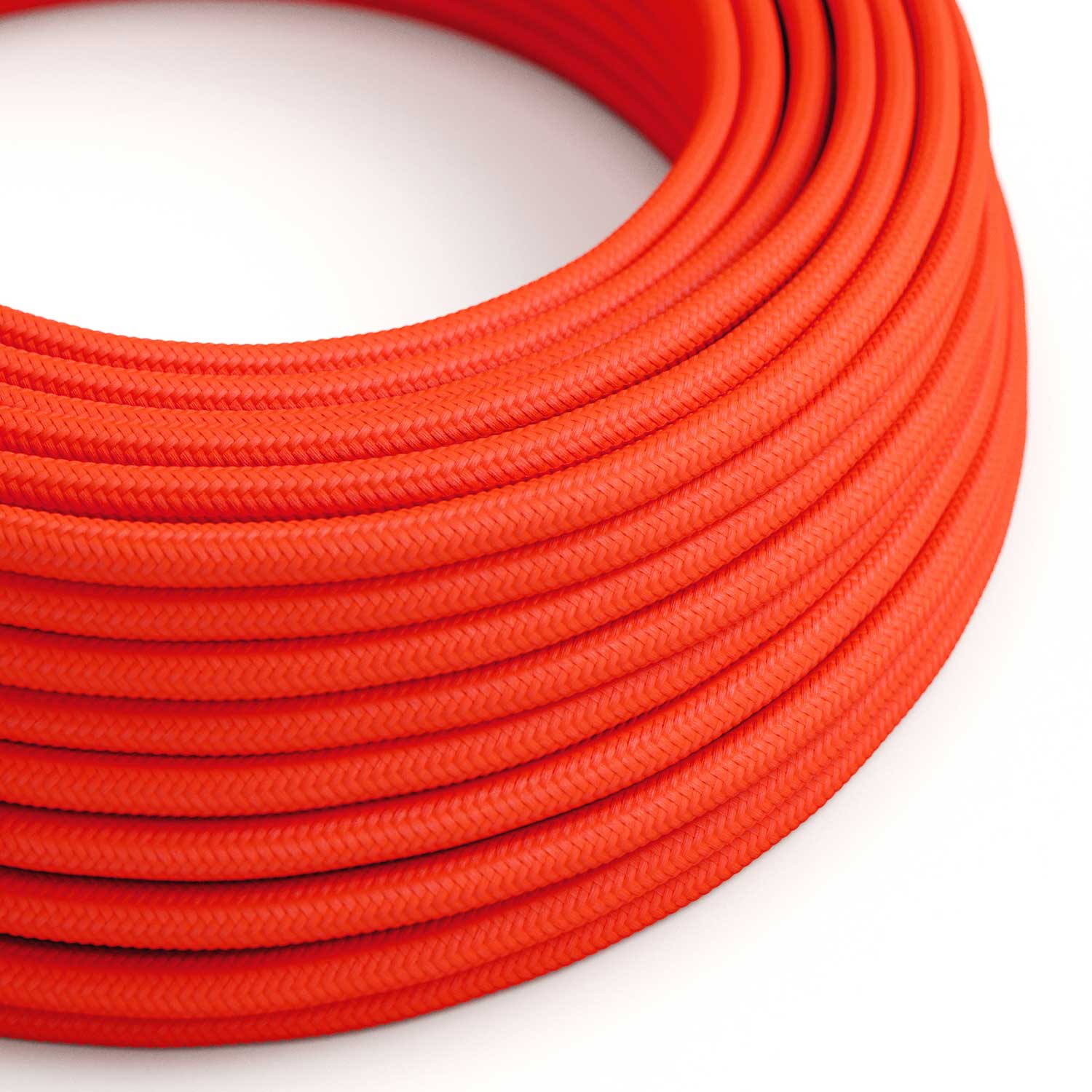 Textilkabel – Neonorange RF15 – UL-gelistet