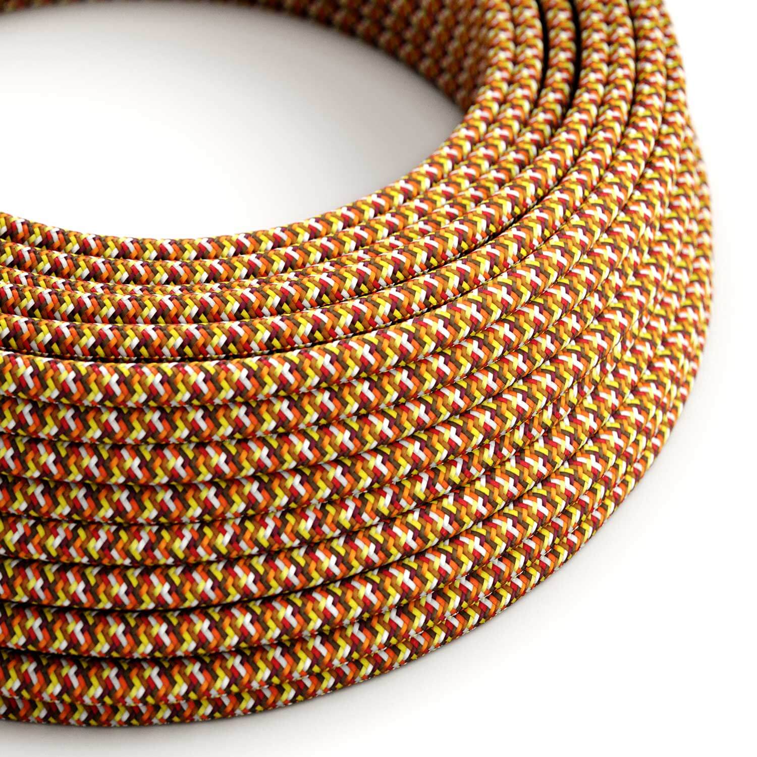 Textilkabel Pixel Palette Orange – Das Original von Creative Cables, um Ihren Lampen neues Leben einzuhauchen – RX01