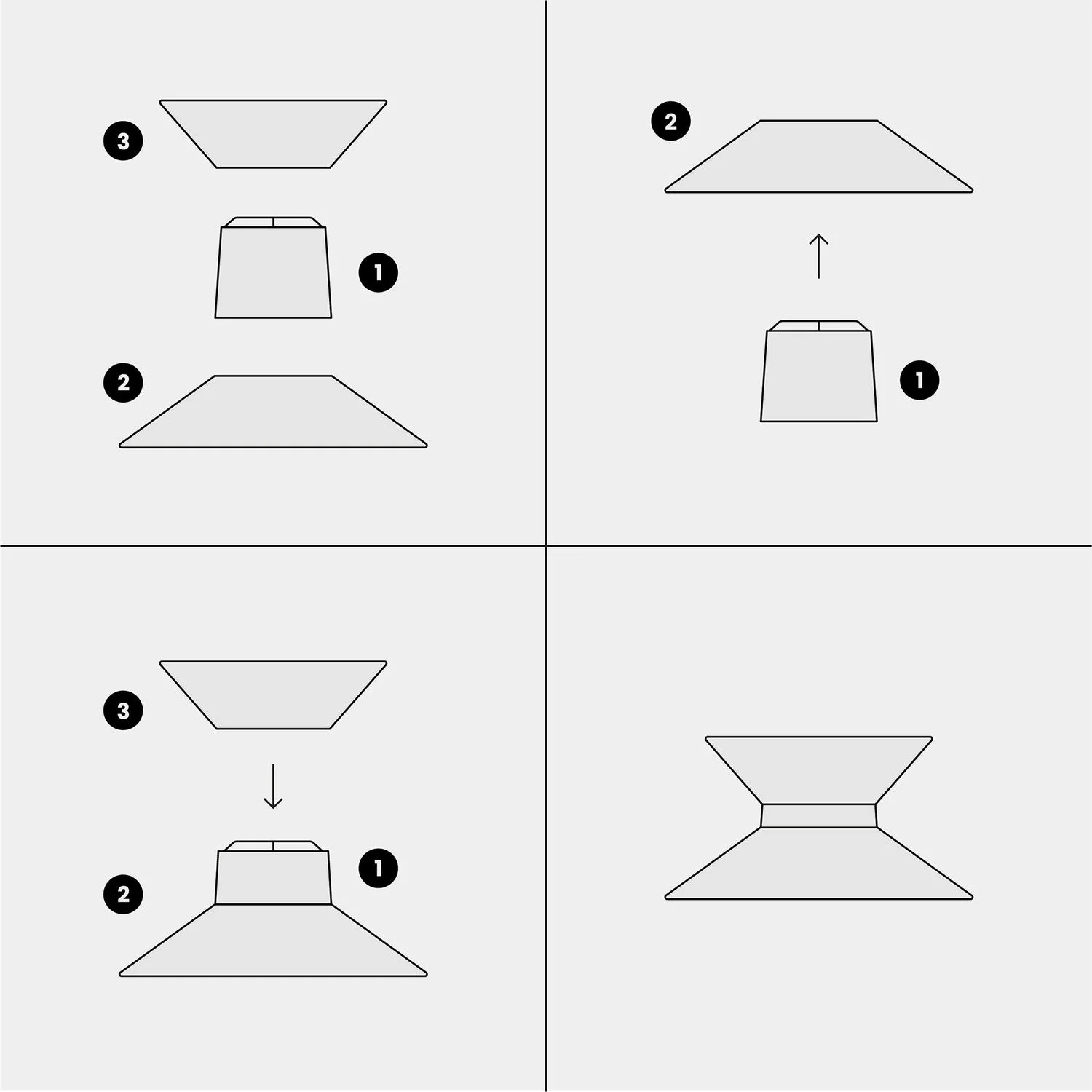 Lampenschirm aus Stoff Clessidra für Pendelleuchte – Arenal Bordeaux - Image 8