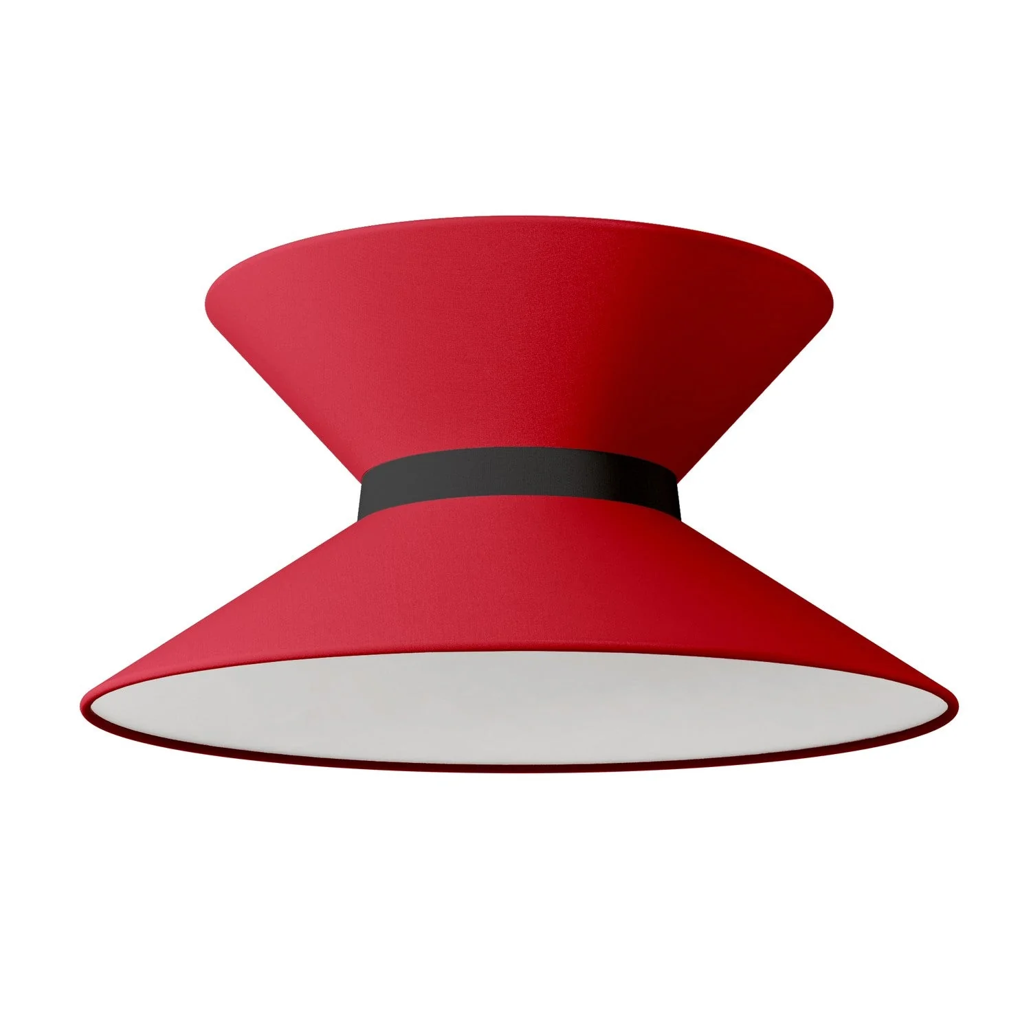 Clessidra Stofflampenschirm Teletta Rot - Made in Italy - Image 10