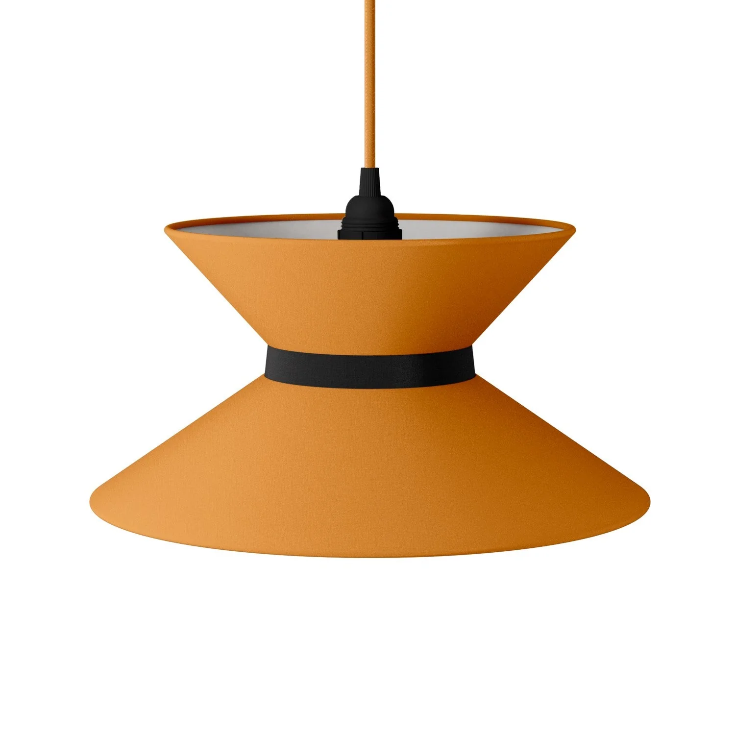 Lampenschirm aus Stoff Clessidra Teletta Mandarine – Made in Italy - Image 13