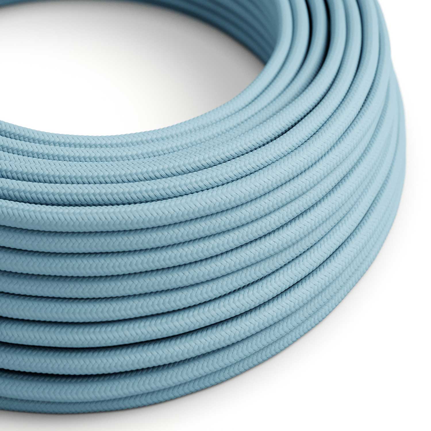 Stoffkabel – Babyblau Rayon RM17 – UL-gelistet