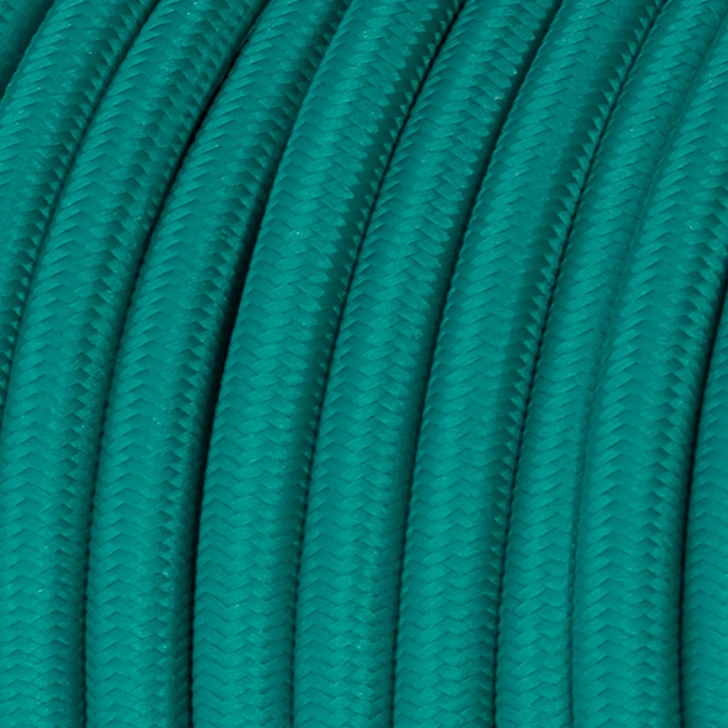 Stoffkabel – Glänzend Türkis RM71 – UL-zertifiziert - Image 2