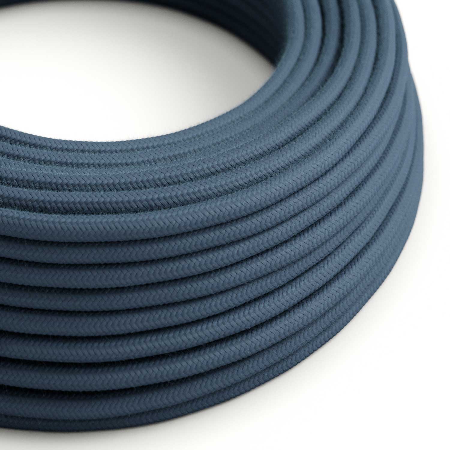 Elektrokabel aus Baumwolle Steingrau – Das Original Creative Cables, für Design-Aufputzinstallationen – RC30