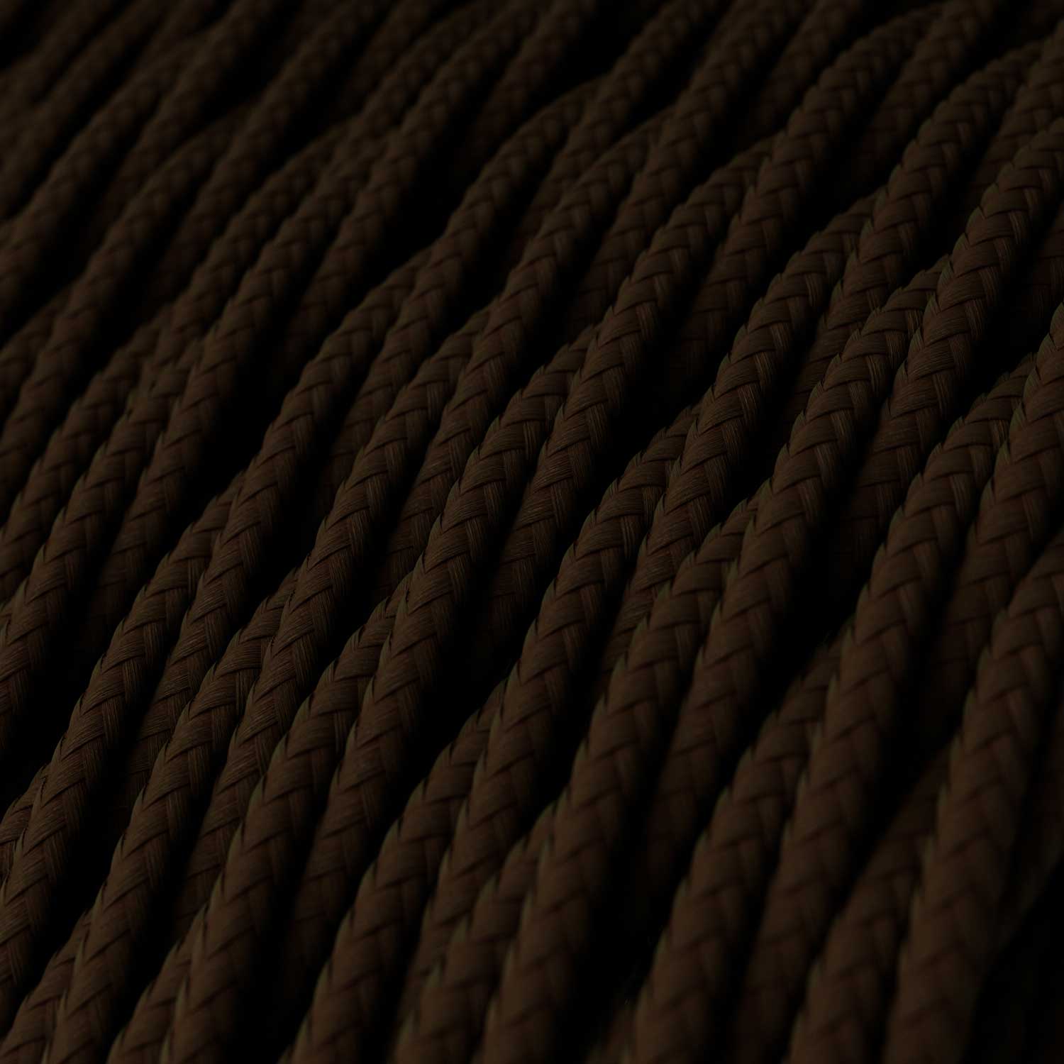 Geflochtenes Elektrokabel aus Stoff, Espresso Braun – Das Original Creative Cables, für individuelle DIY-Lampen – TM13 - Image 2